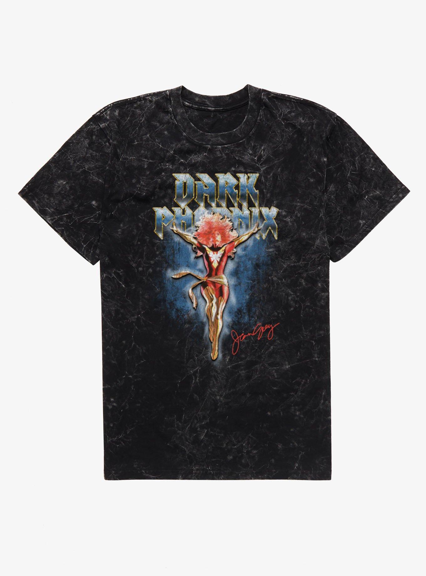 Marvel X-Men Dark Phoenix Ascending Jean Grey Mineral Wash T-Shirt, , hi-res