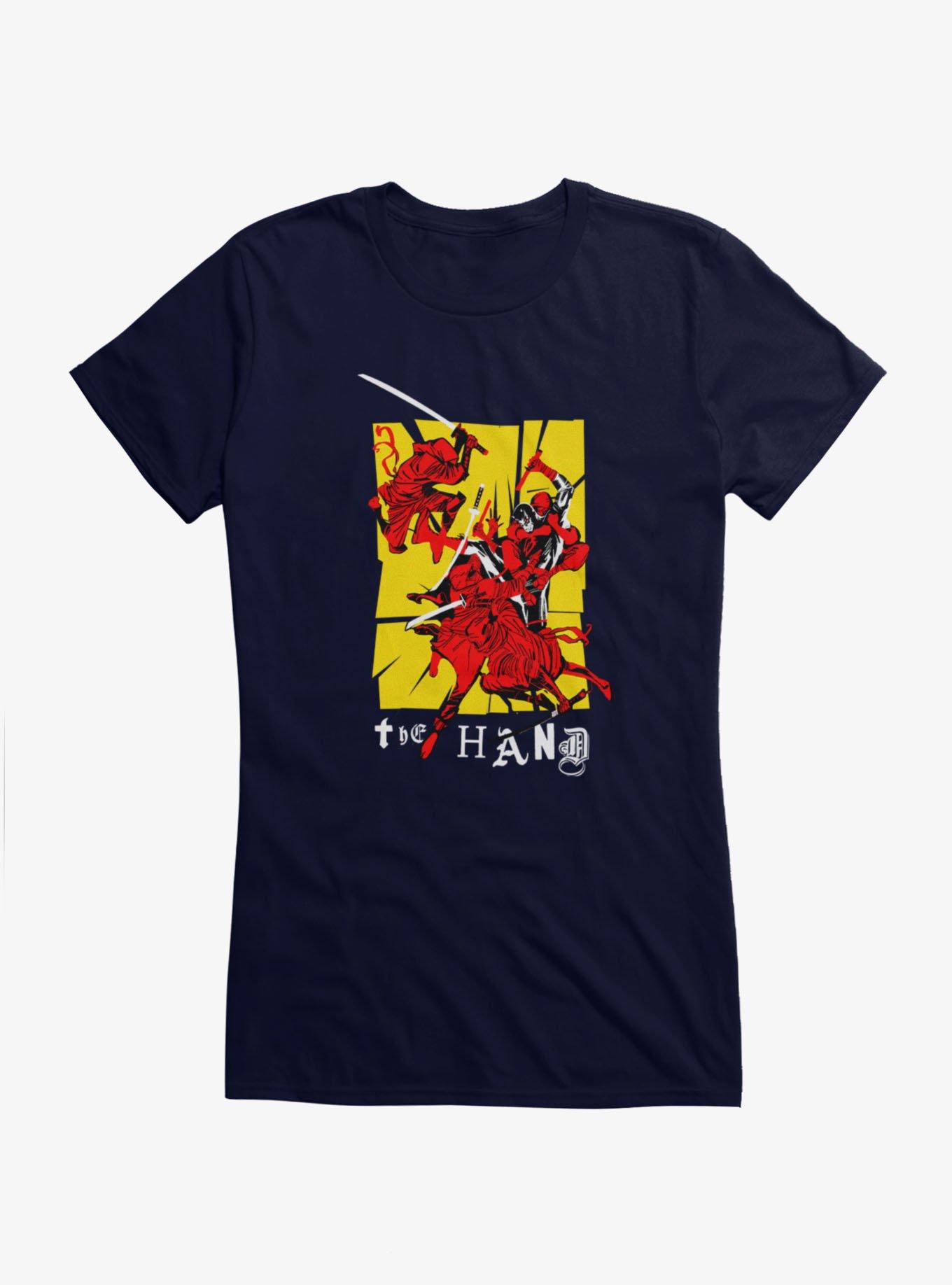 Marvel Comics The Hand Vs Daredevil Ransom Letters Girls T-Shirt