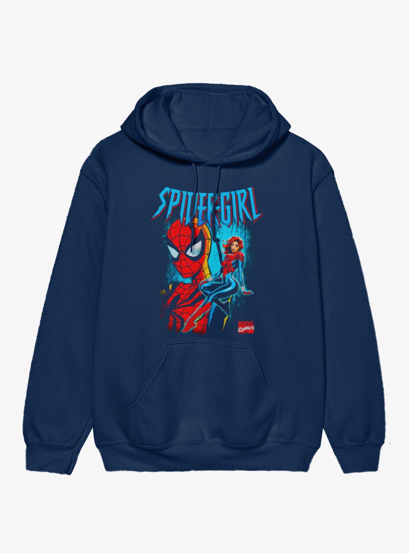 Marvel Spider-Man Spider-Girl Seated And Masked Hoodie, , hi-res