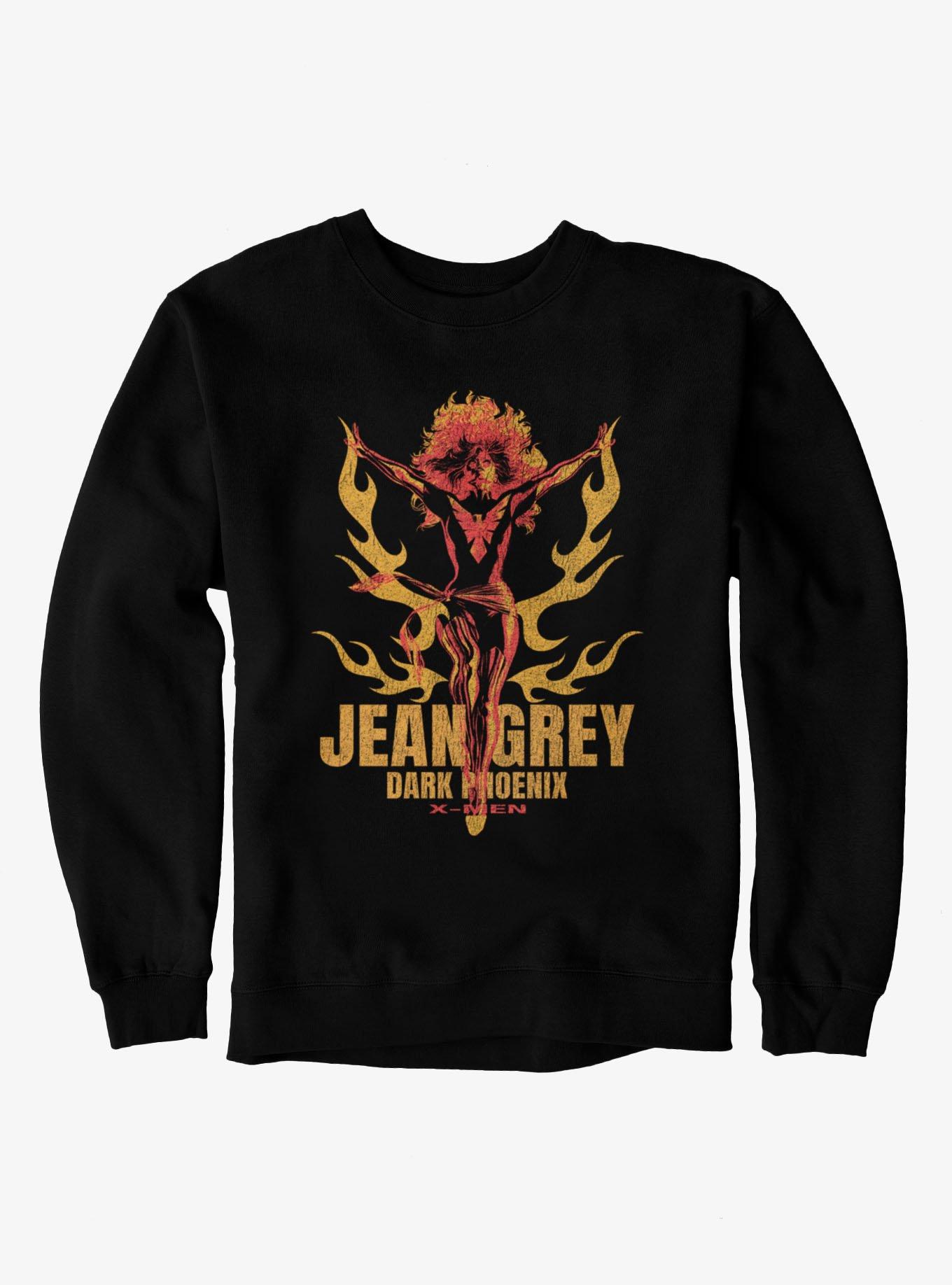 Marvel X-Men Jean Grey Dark Phoenix Orange And Red Flames Sweatshirt, , hi-res