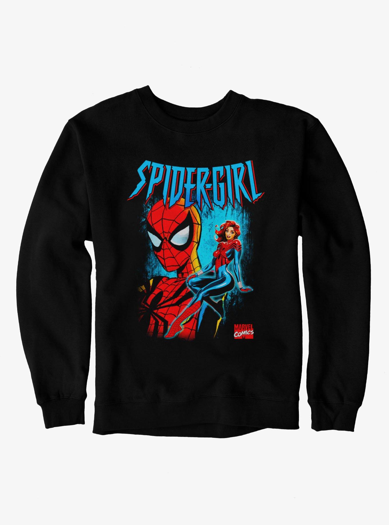 Marvel Spider-Man Spider-Girl Seated And Masked Sweatshirt, , hi-res