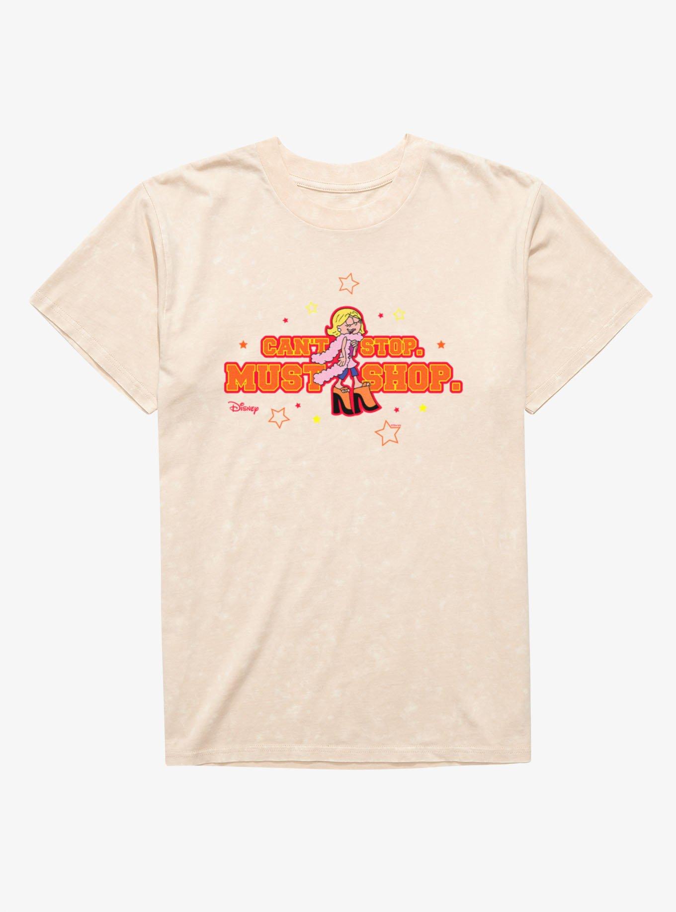 Disney Lizzie McGuire Can't Stop Must Shop Mineral Wash T-Shirt, , hi-res