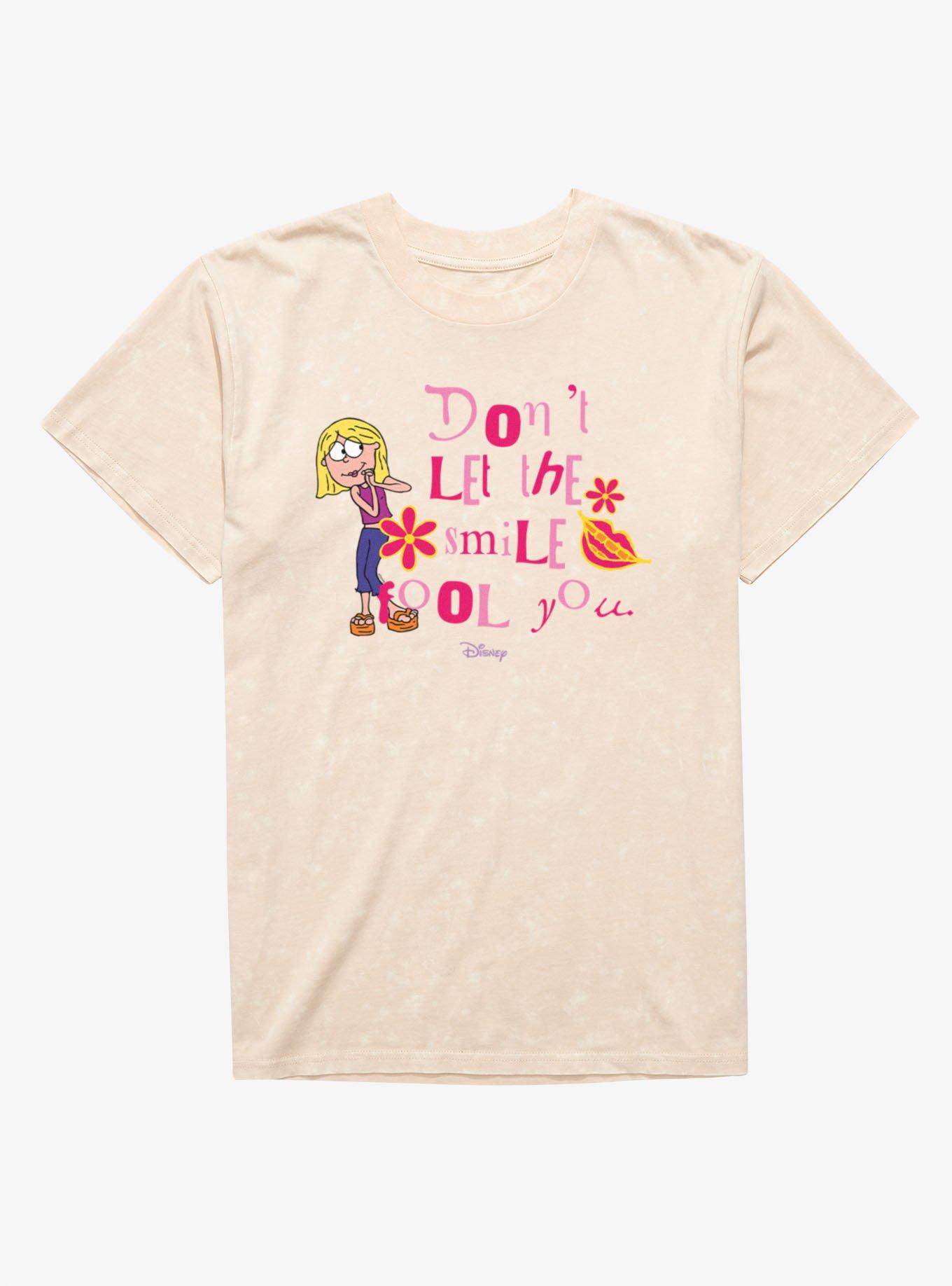 Disney Lizzie McGuire Don't Let The Smile Fool You Mineral Wash T-Shirt, , hi-res