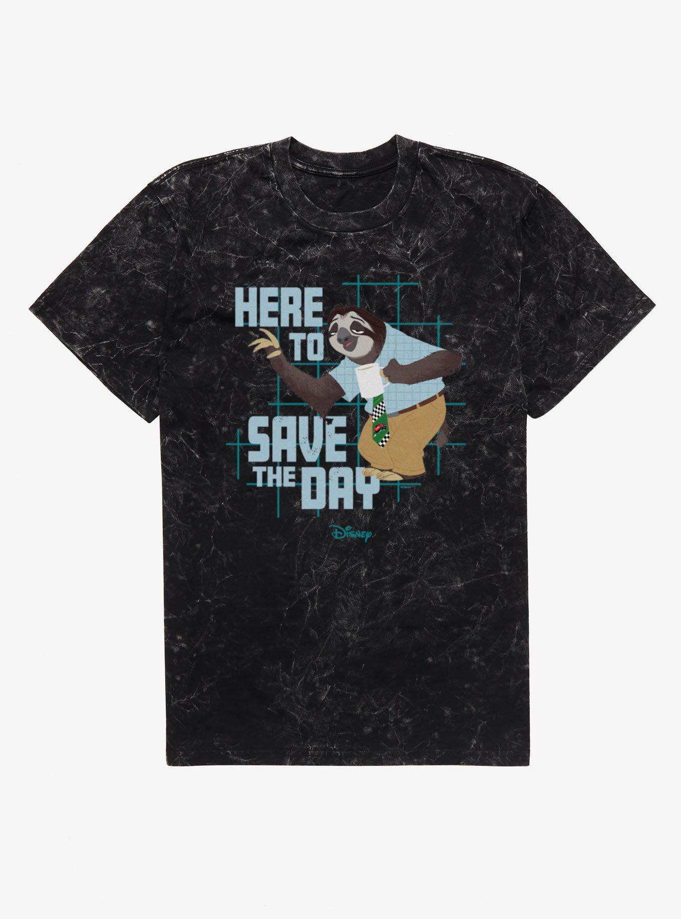 Disney Pixar Zootopia 2 Here To Save The Day Flash Mineral Wash T-Shirt, , hi-res