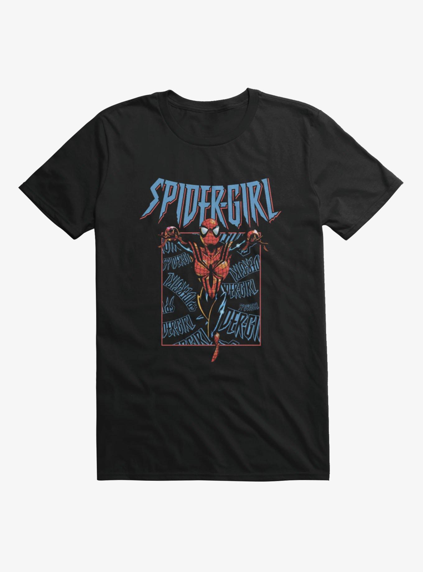 Marvel Spider-Man Spider-Girl Boxed In Red T-Shirt, BLACK, hi-res view 1