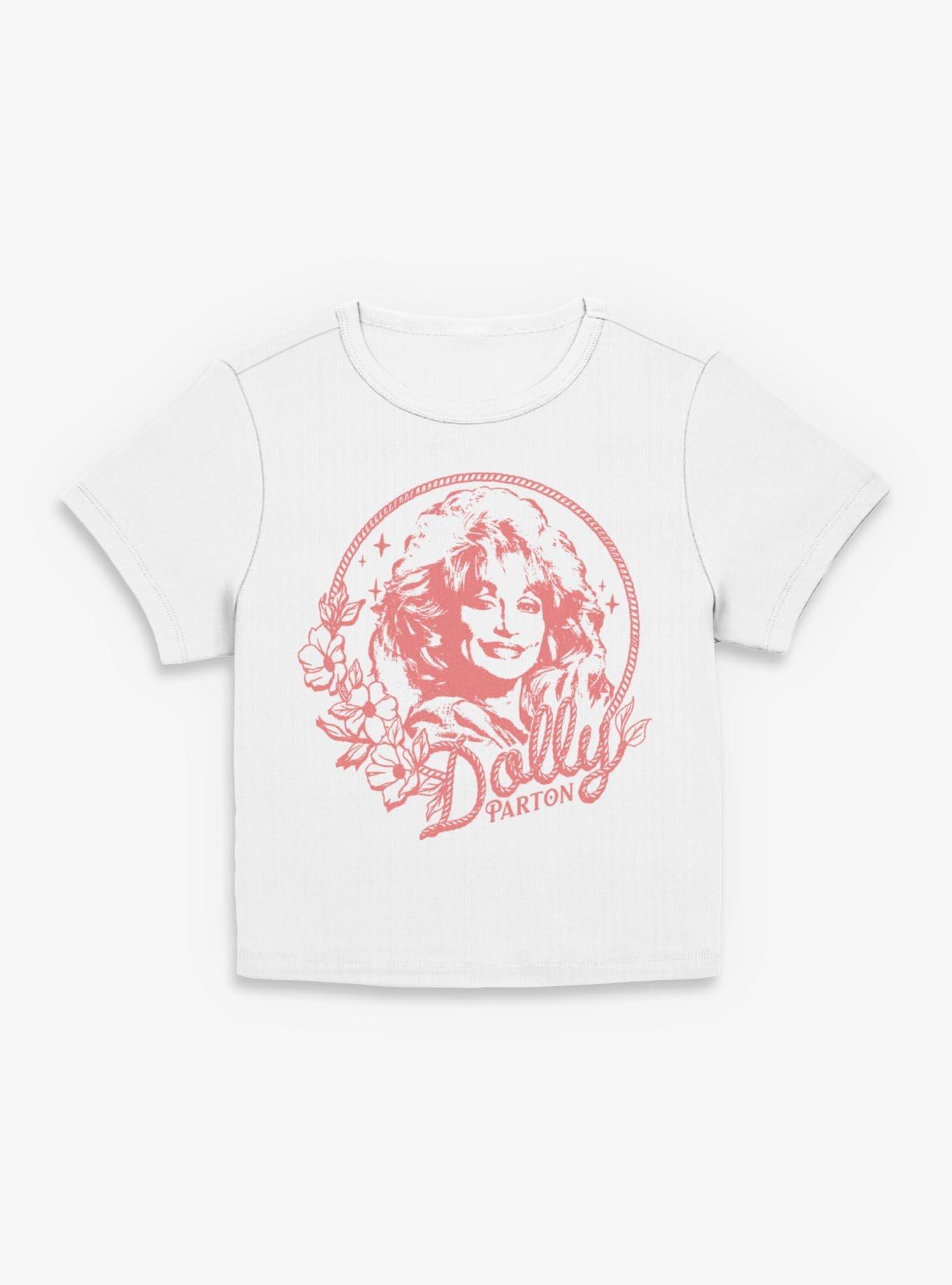 Dolly Parton Lasso Flowers Womens Baby T-Shirt, EGRET, hi-res view 1