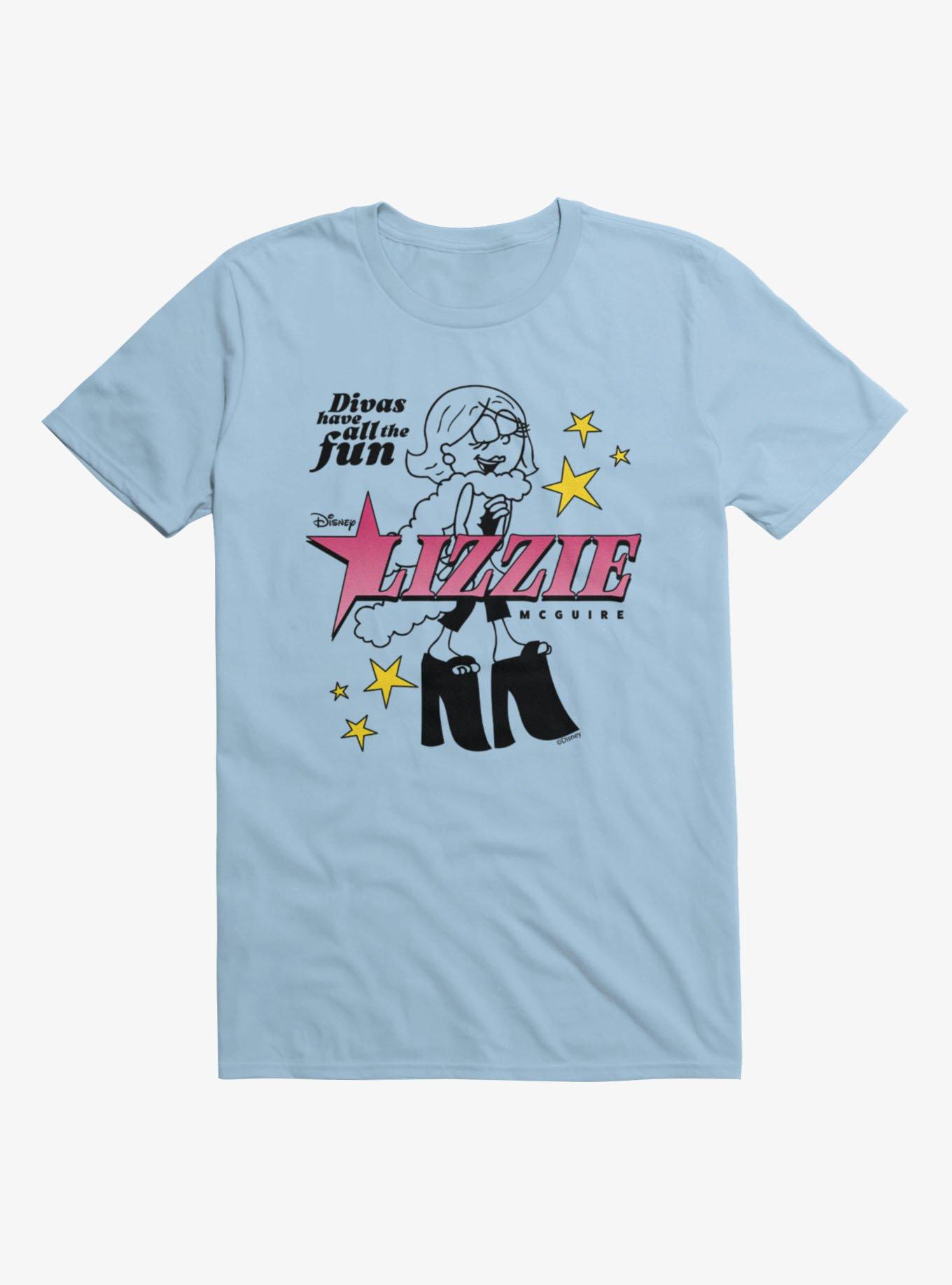 Disney Lizzie Mcguire Divas Have Fun Outlined Lizzie T-Shirt, , hi-res