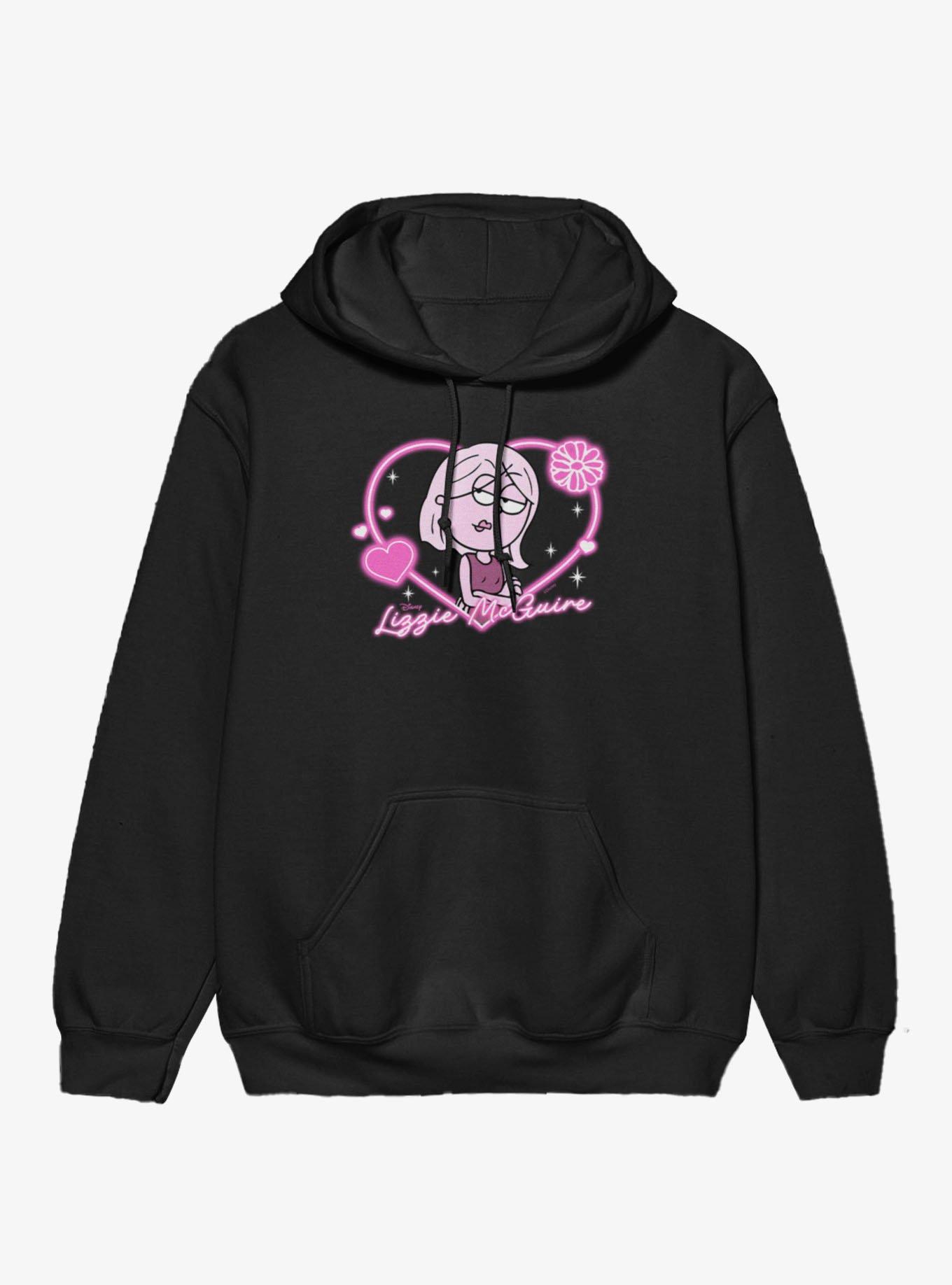 Disney Lizzie Mcguire Pink Heart For Lizzie Hoodie, , hi-res