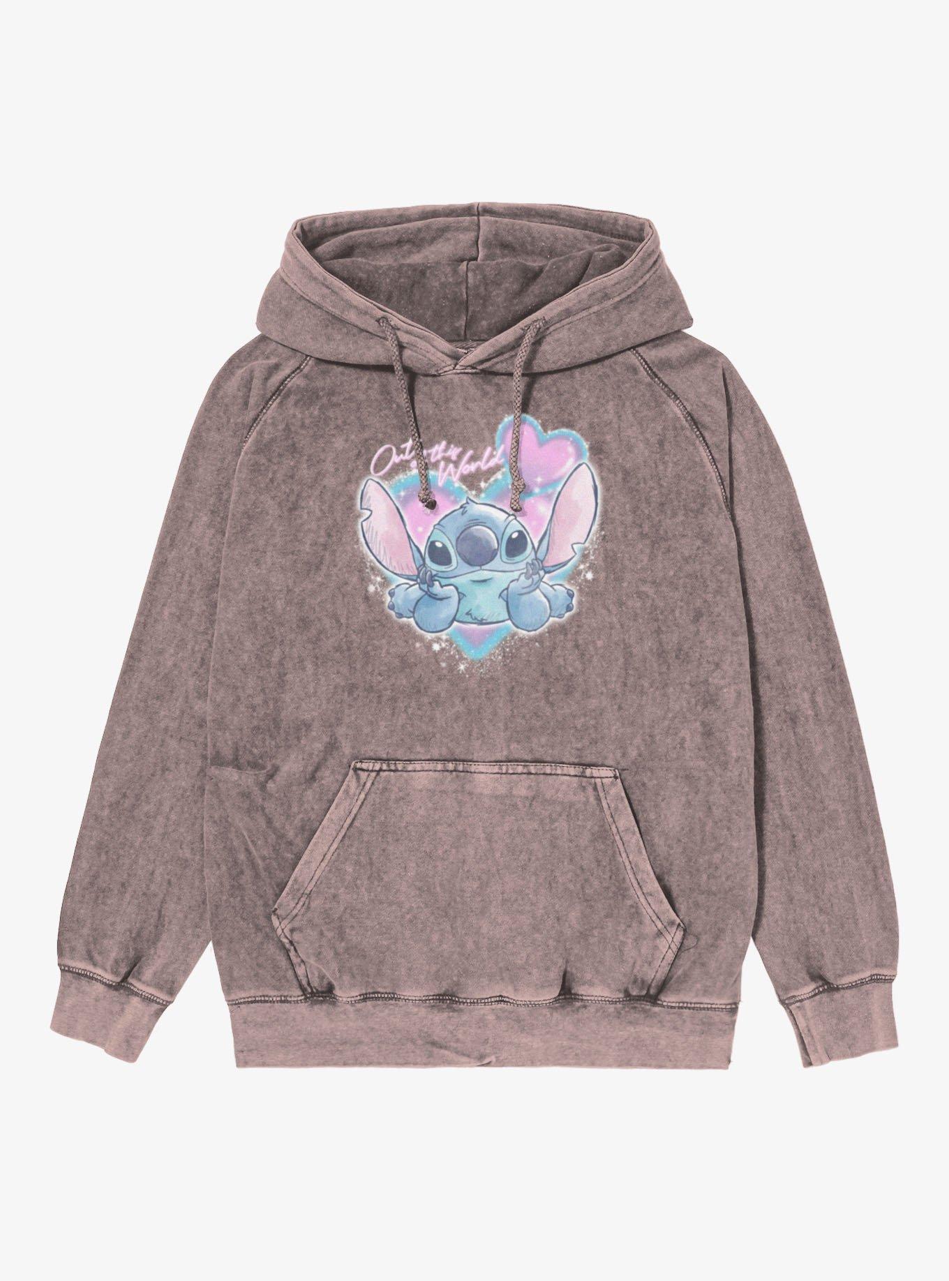 Disney Lilo & Stitch Out Of This World Sparkles Mineral Wash Hoodie, , hi-res