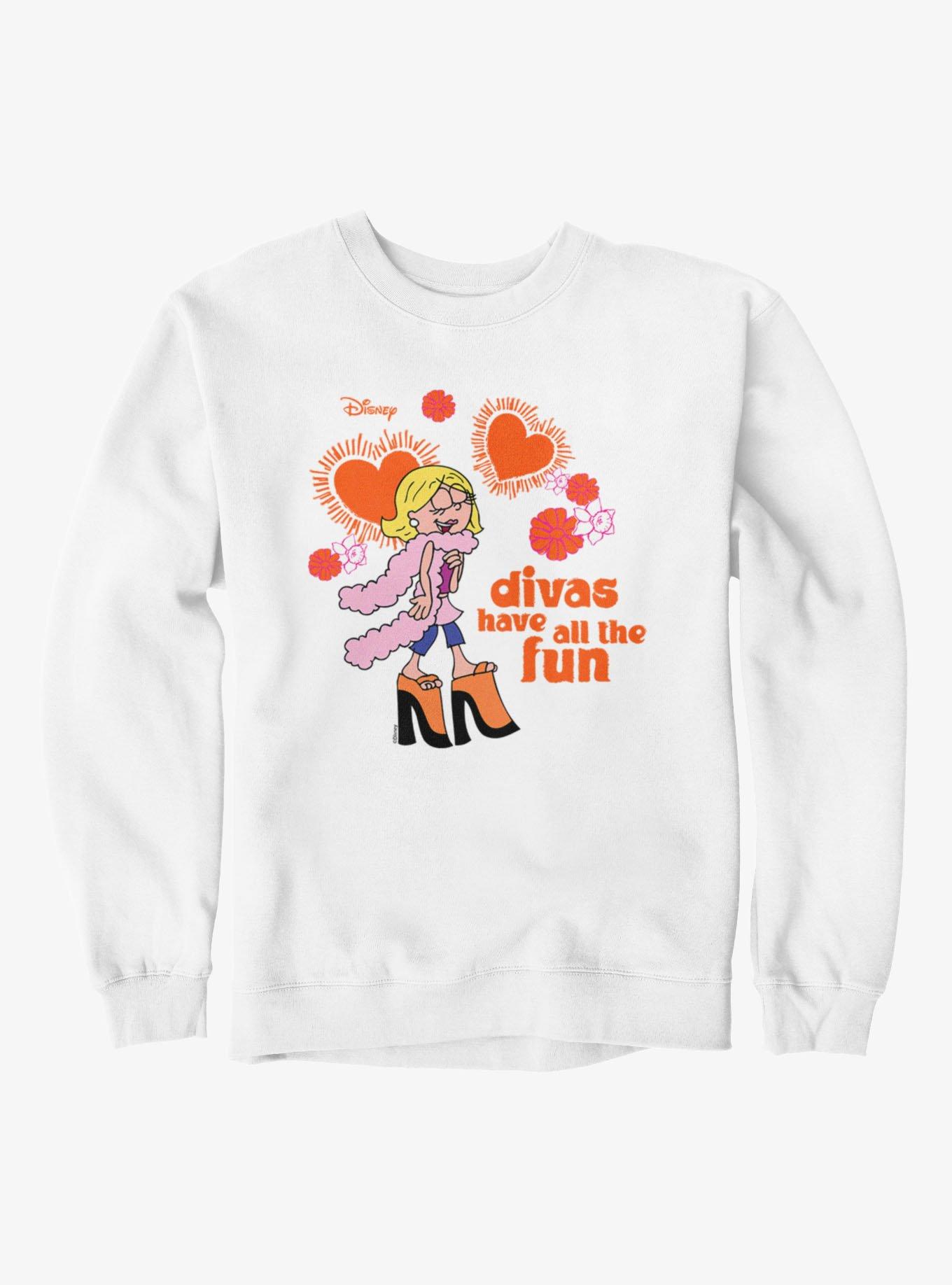 Disney Lizzie Mcguire Divas Have All The Fun Strut In High Heels Sweatshirt, , hi-res