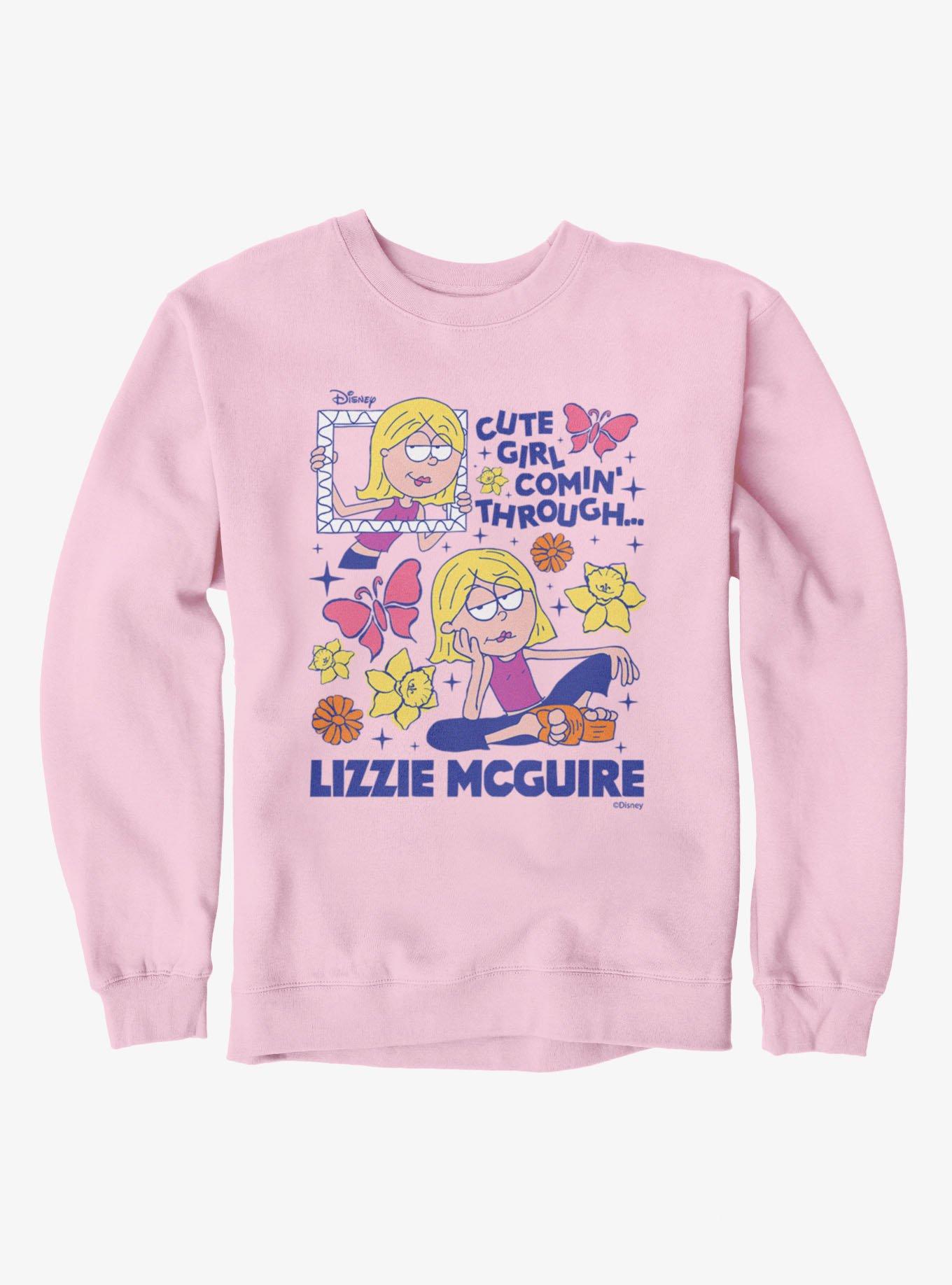 Disney Lizzie Mcguire Cute Girl Coming Through Frame Sweatshirt
