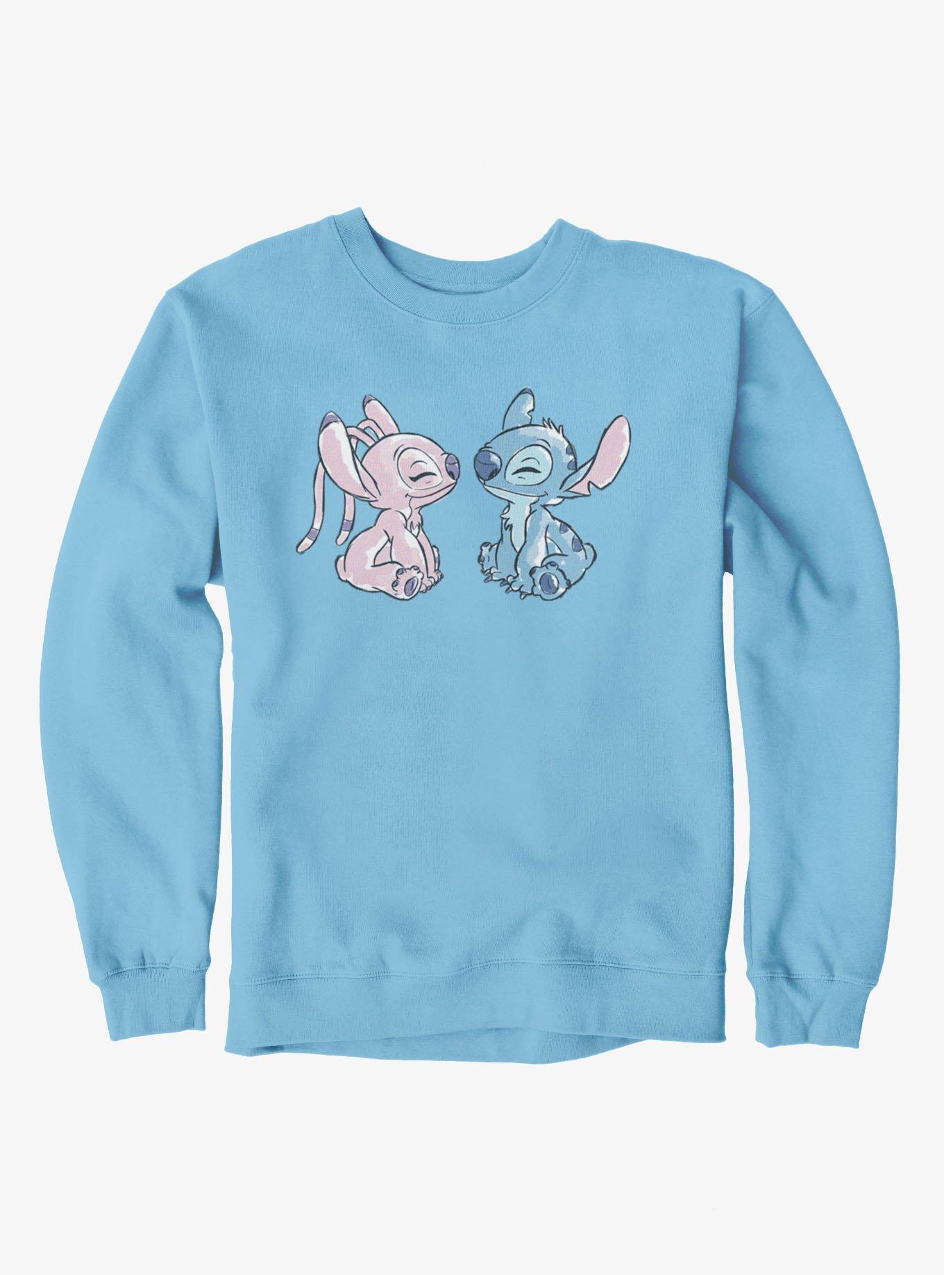 Disney Lilo & Stitch Angel And Stitch Eyes Closed Sweatshirt, , hi-res