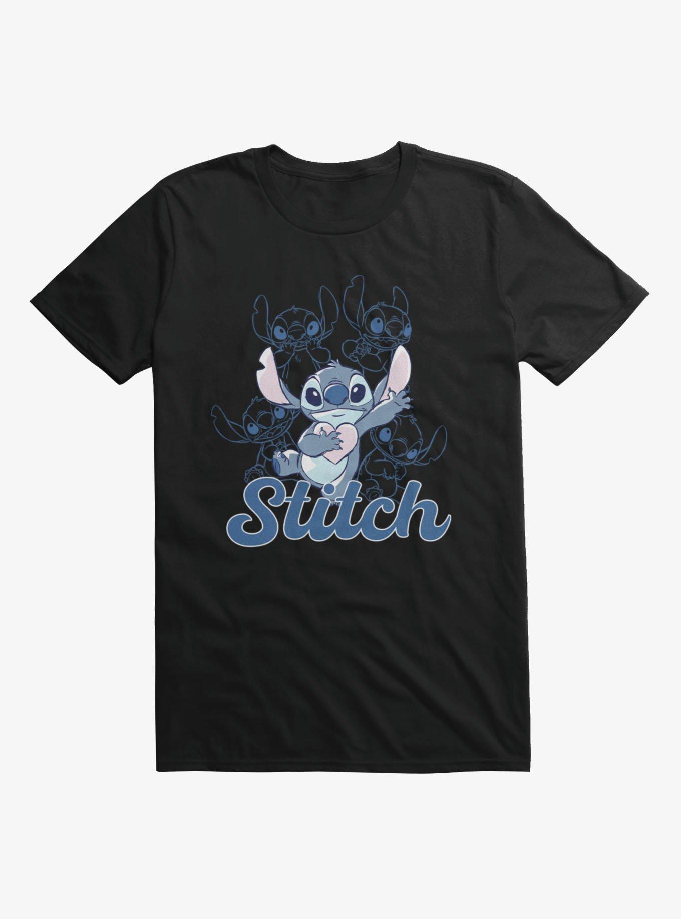 Disney Lilo & Stitch Hold Heart Sketches T-Shirt