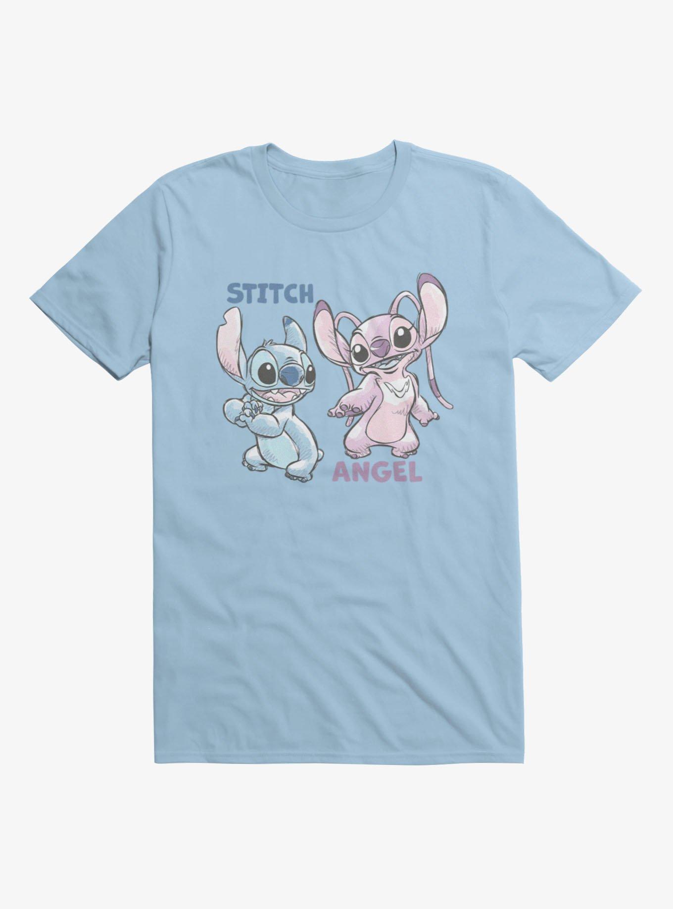 Disney Lilo & Stitch Angel And Stitch Sketches T-Shirt, , hi-res