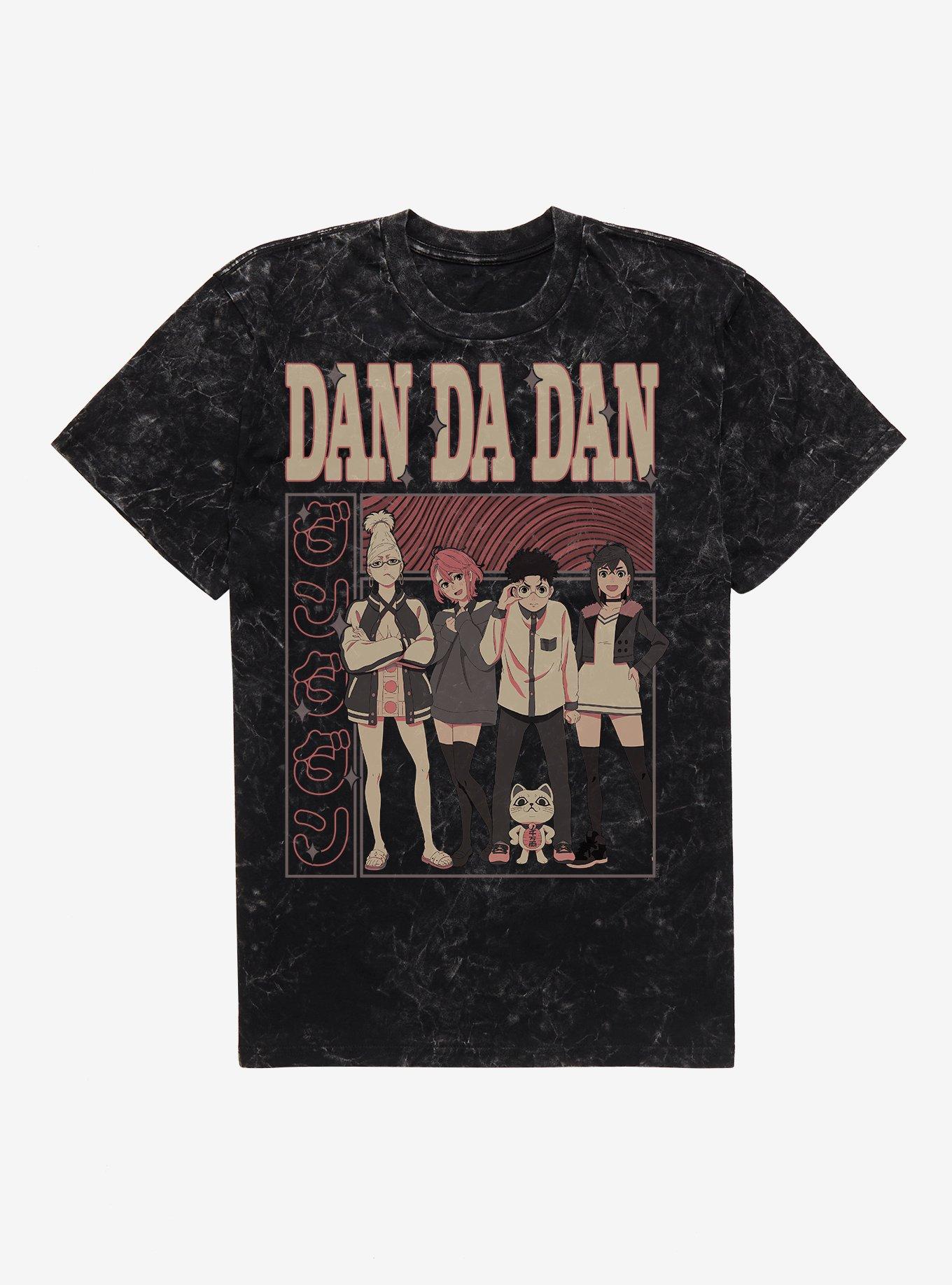 Dandadan Character Group Panel Mineral Wash T-Shirt Hot Topic Exclusive, , hi-res