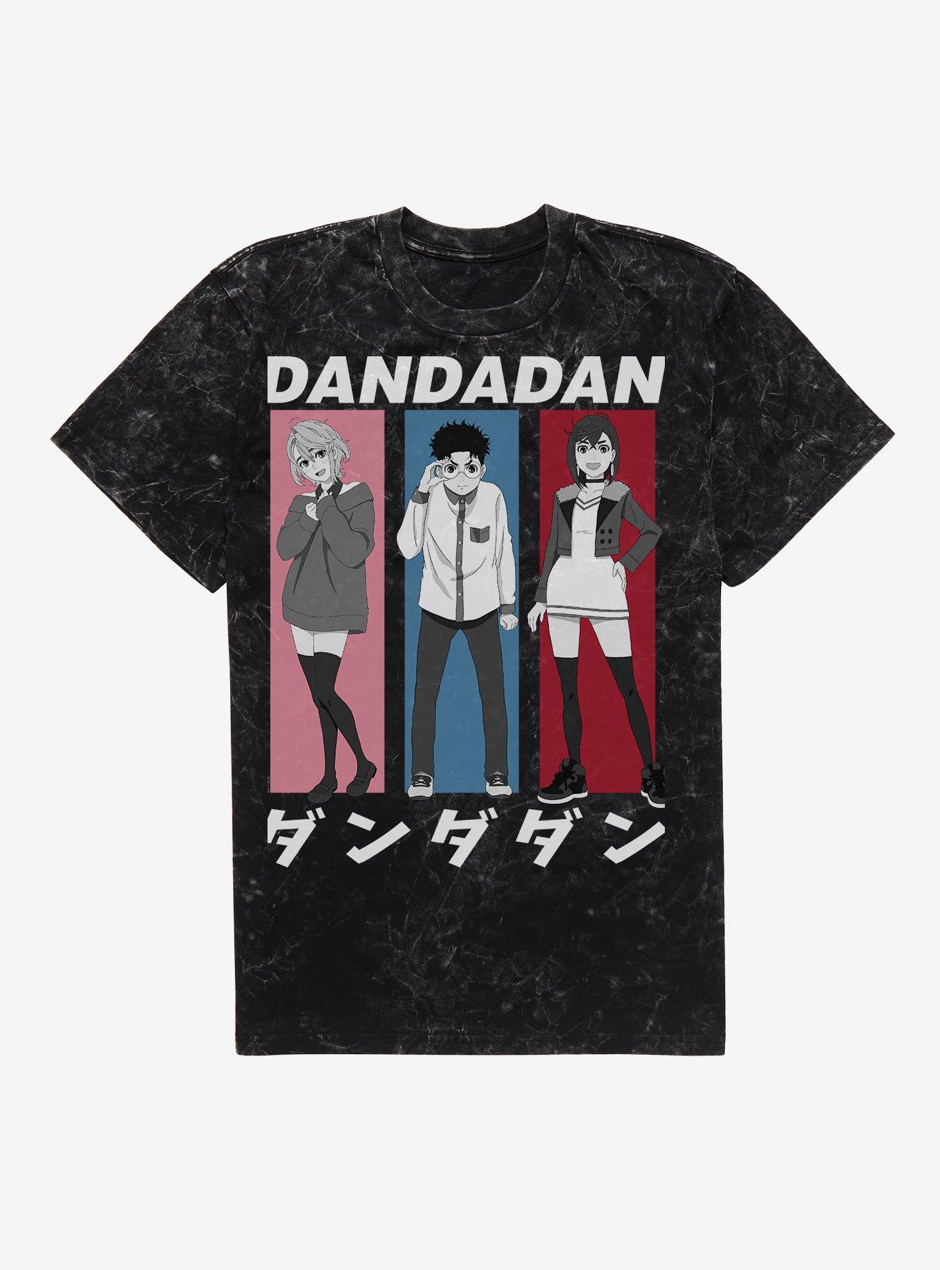 Dandadan Main Character Trio Mineral Wash T-Shirt Hot Topic Exclusive, , hi-res