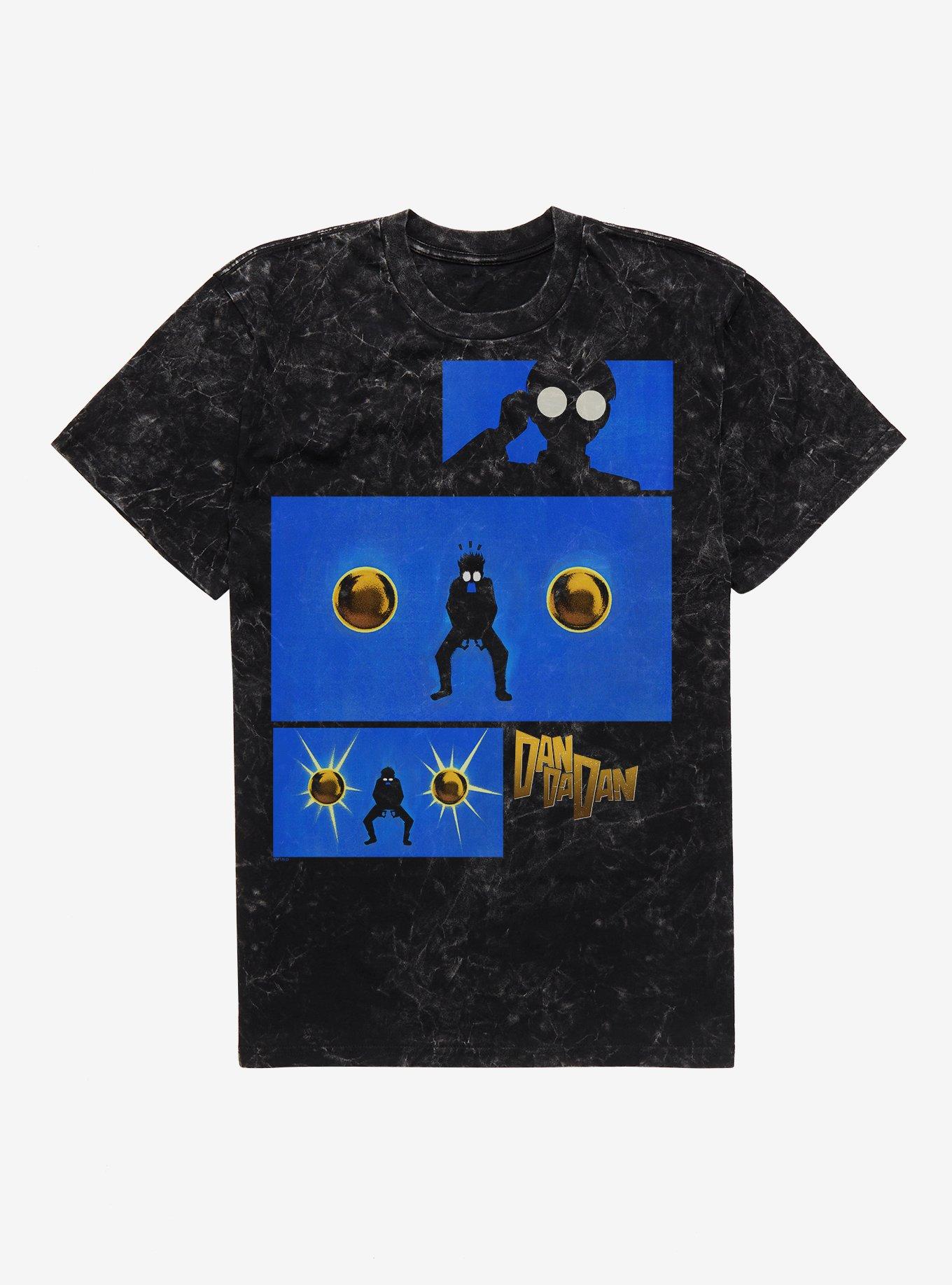 Dandadan Opening Sequence Golden Balls Mineral Wash T-Shirt Hot Topic Exclusive, , hi-res