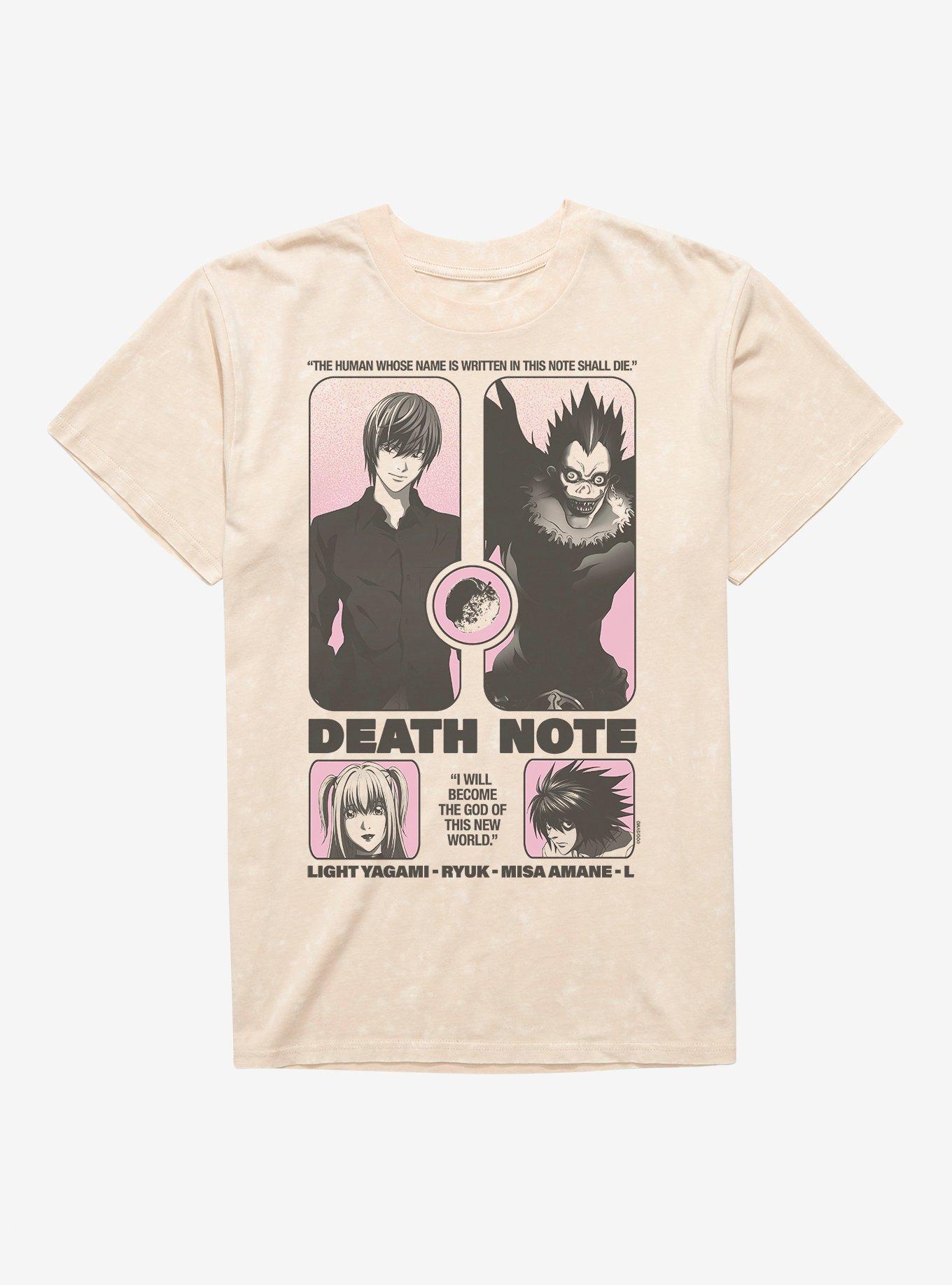 Death Note Grindhouse Poster Mineral Wash T-Shirt Hot Topic Exclusive, , hi-res