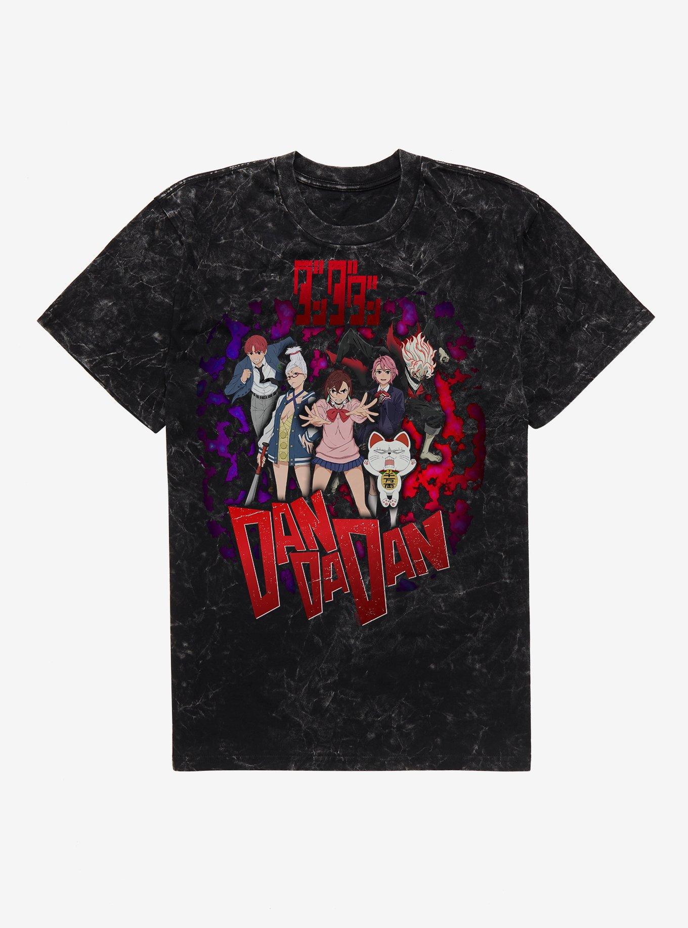 Dandadan Retro Collage Mineral Wash T-Shirt Hot Topic Exclusive, , hi-res