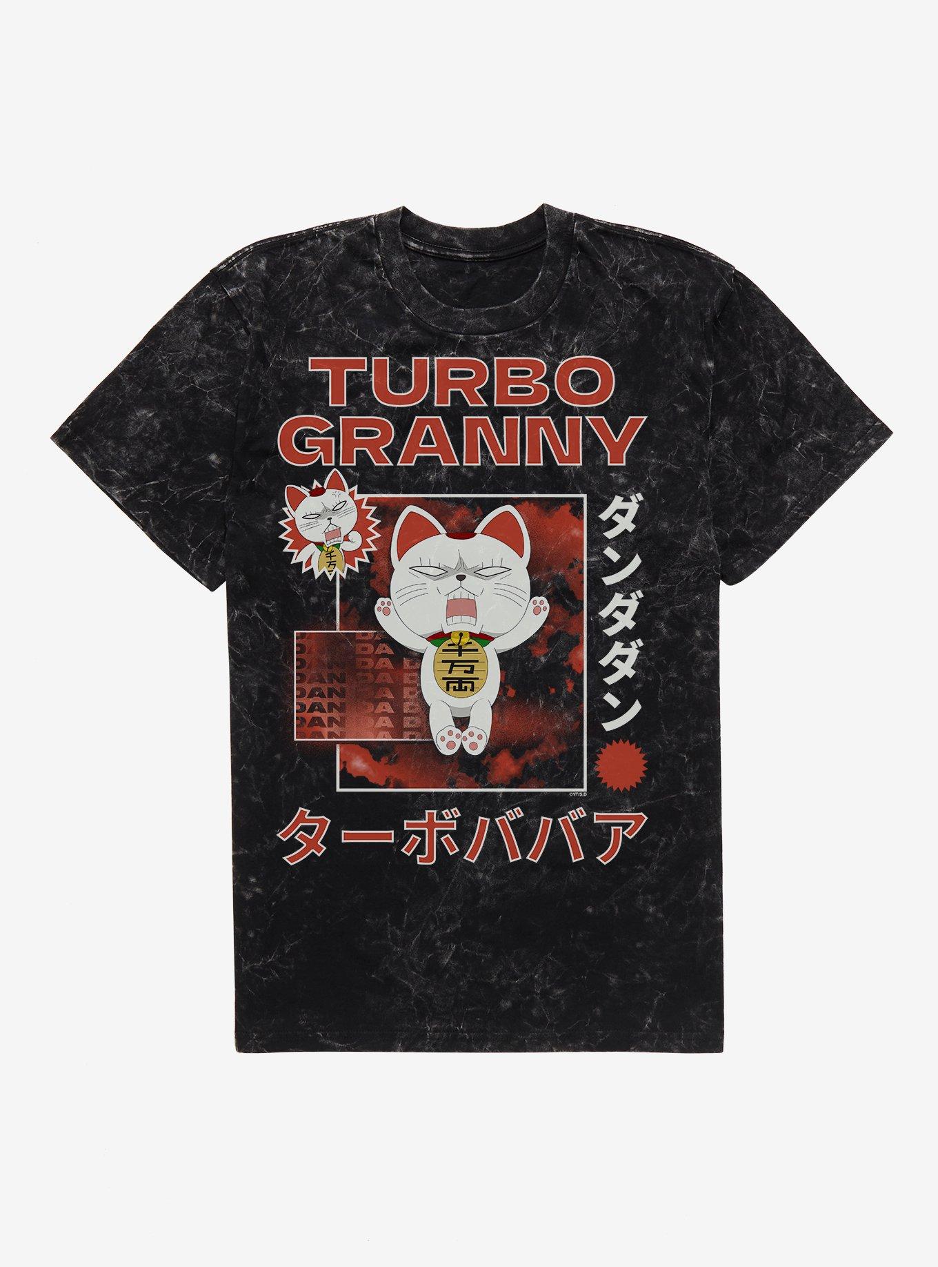 Dandadan Turbo Granny Arise Mineral Wash T-Shirt Hot Topic Exclusive, , hi-res