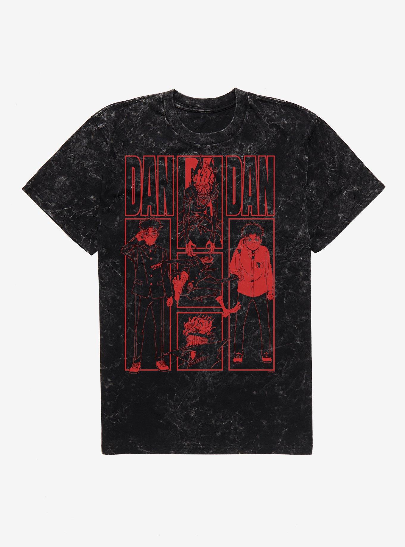 Dandadan Okarun Panels Mineral Wash T-Shirt BoxLunch Exclusive, , hi-res