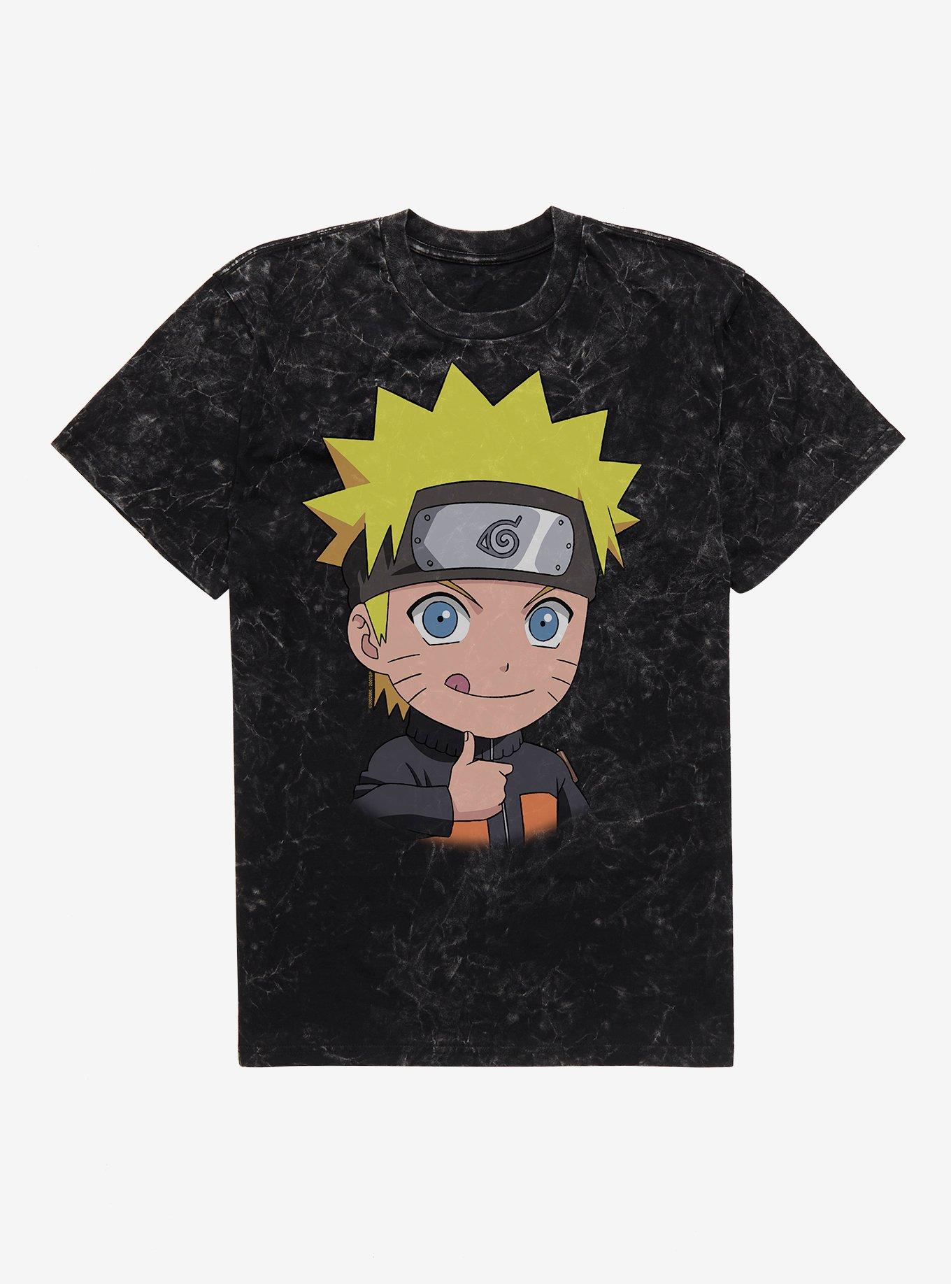 Naruto Shippuden Chibi Portrait Tee Mineral Wash T-Shirt BoxLunch Exclusive