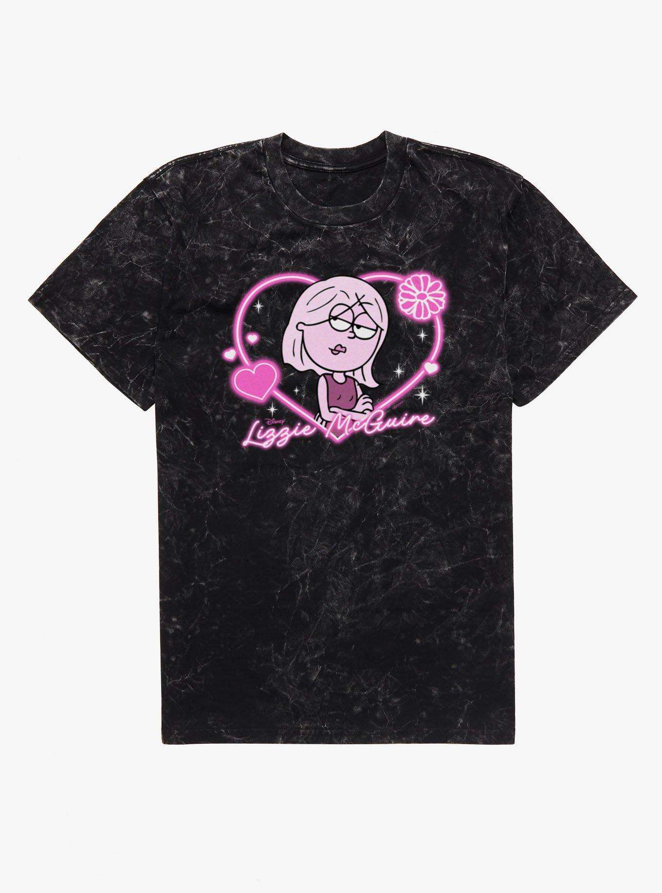 Disney Lizzie Mcguire Pink Heart For Lizzie Mineral Wash T-Shirt, , hi-res