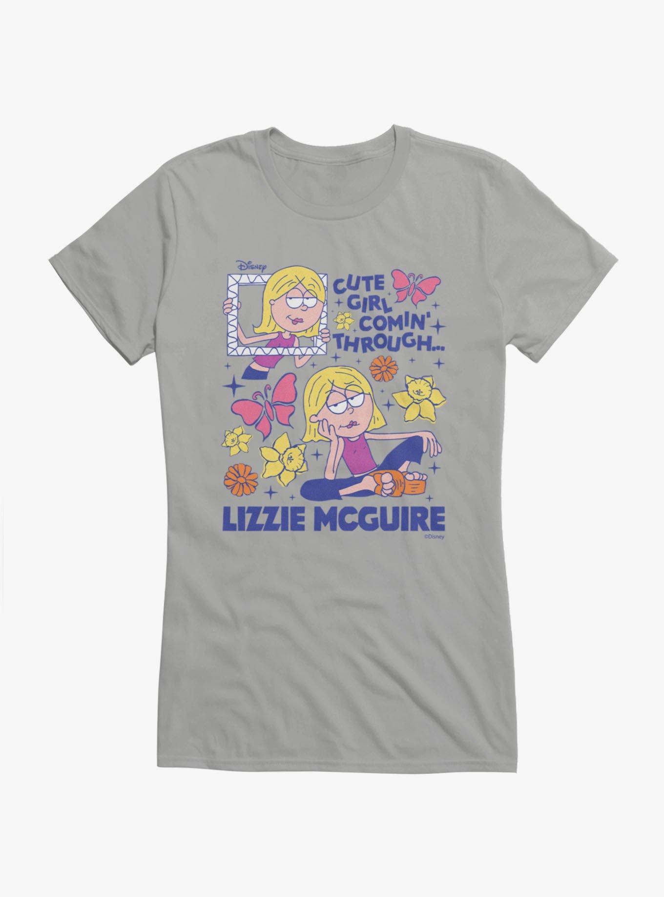 Disney Lizzie Mcguire Cute Girl Coming Through Frame Girls T-Shirt, , hi-res