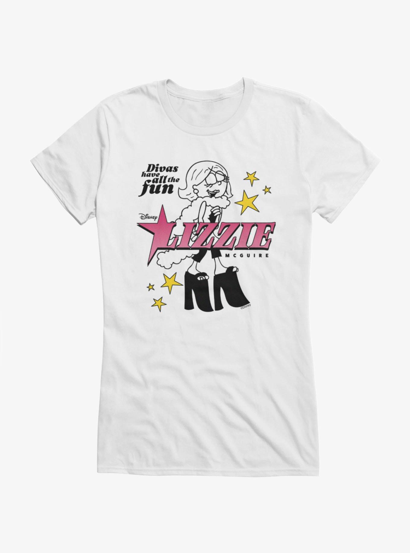Disney Lizzie Mcguire Divas Have Fun Outlined Lizzie Girls T-Shirt, , hi-res
