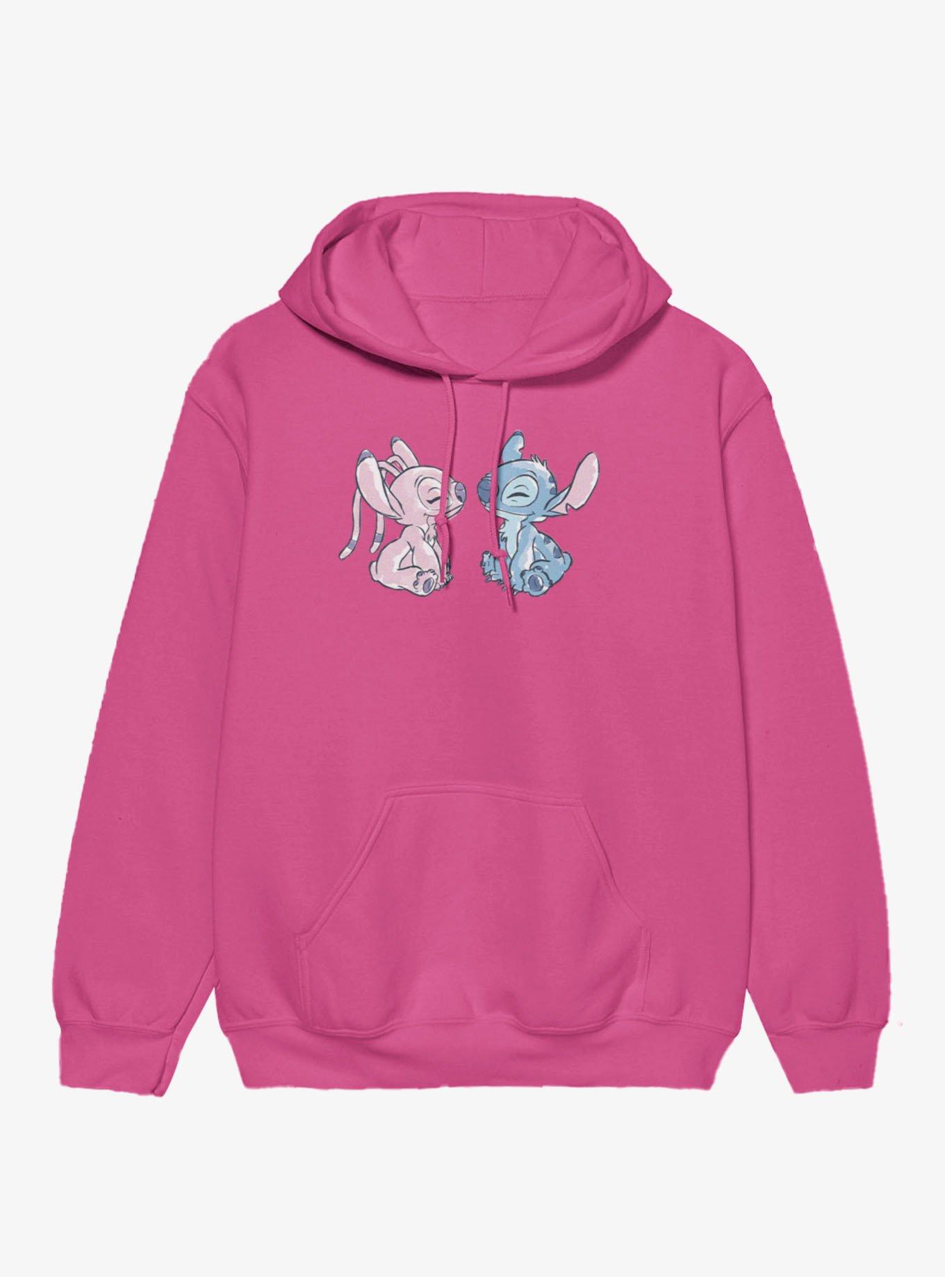Disney Lilo & Stitch Angel And Stitch Eyes Closed Hoodie, , hi-res