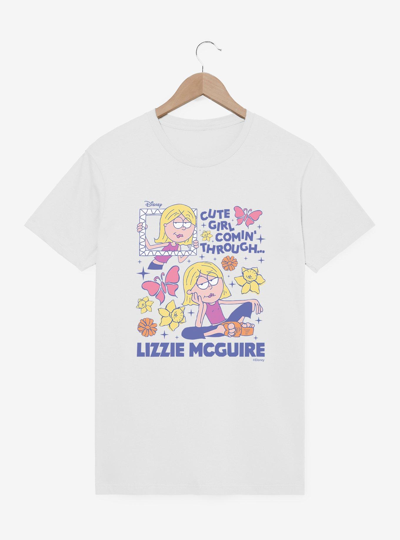Disney Lizzie McGuire Cute Girl Coming Through Frame T-Shirt, , hi-res