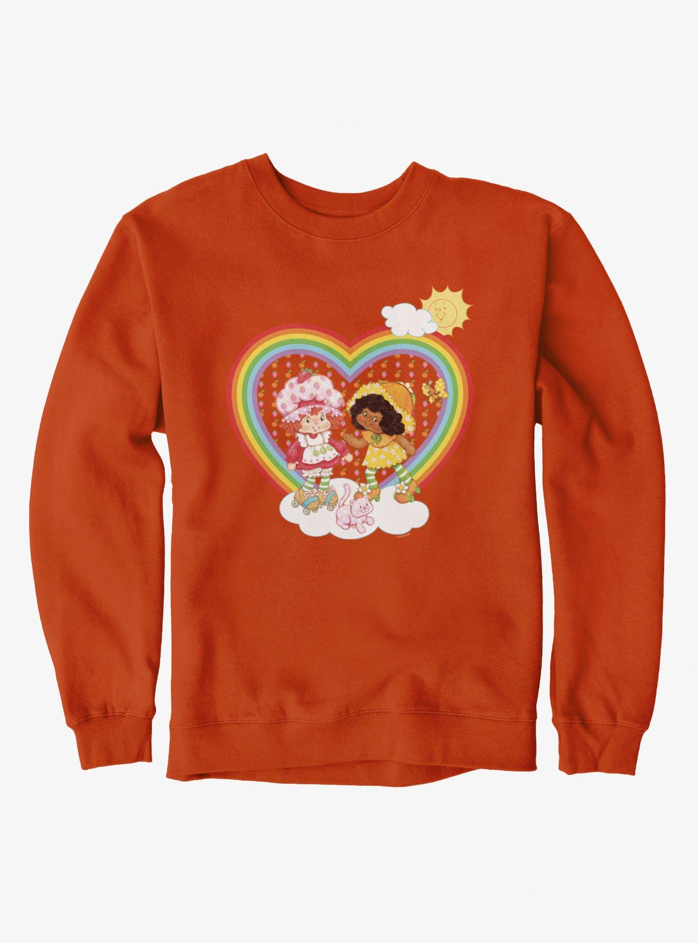 Strawberry Shortcake Rainbow Heart Orange Blossom Sweatshirt - thumbnail 2