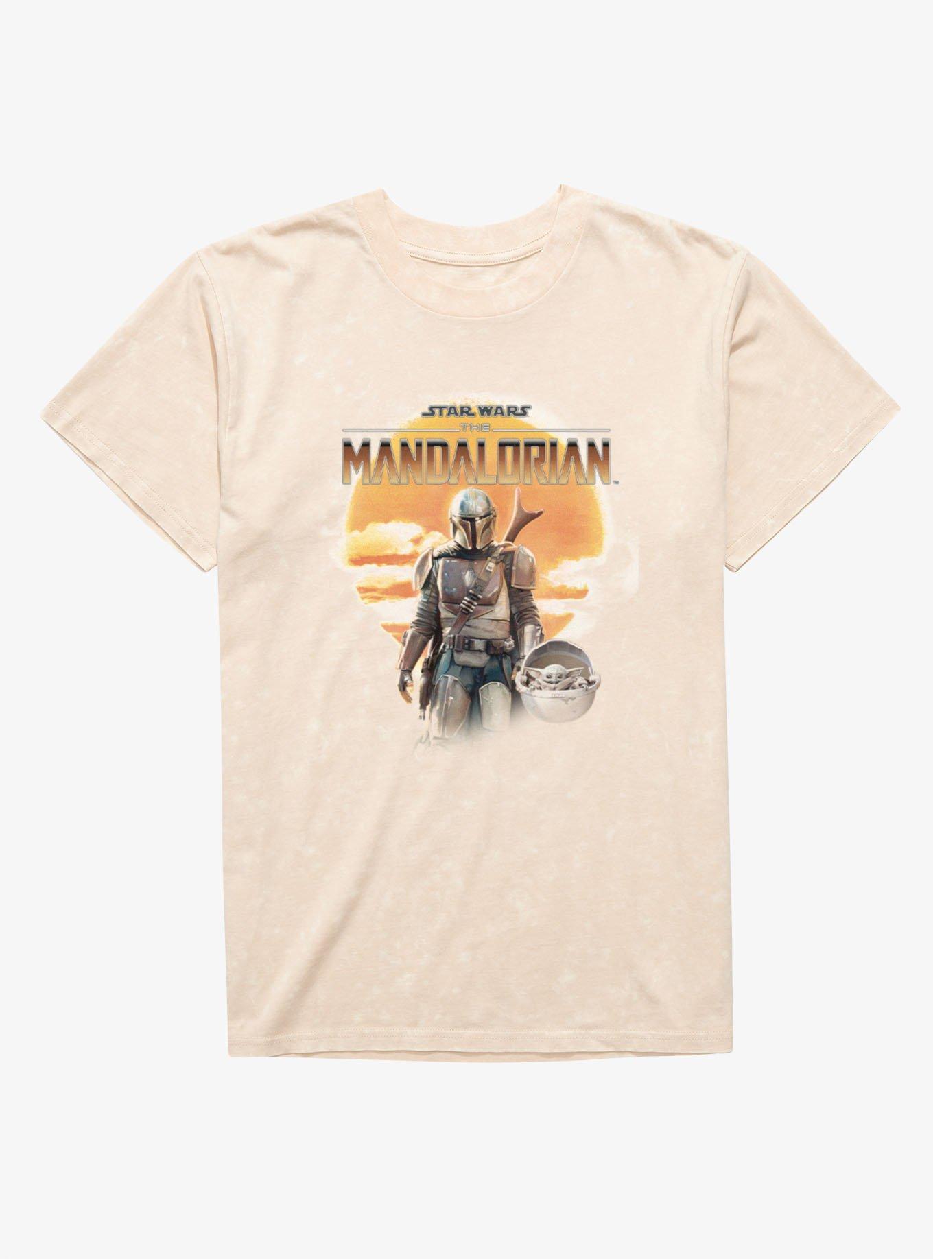 Star Wars The Mandalorian Sunrise Western Mineral Wash T-Shirt, , hi-res
