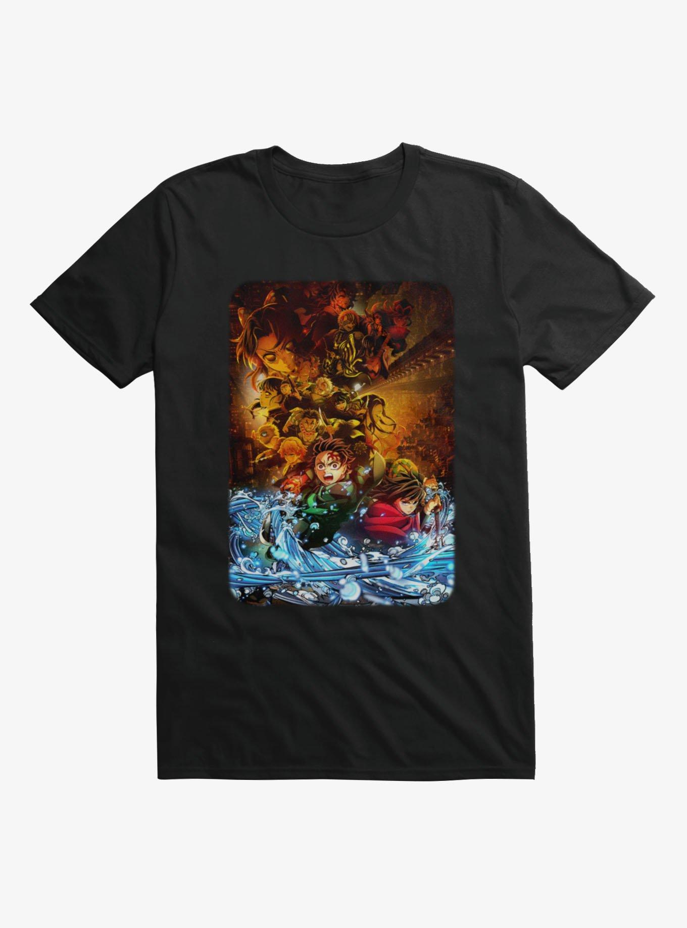 Demon Slayer Infinity Castle Water Splash Poster T-Shirt, , hi-res