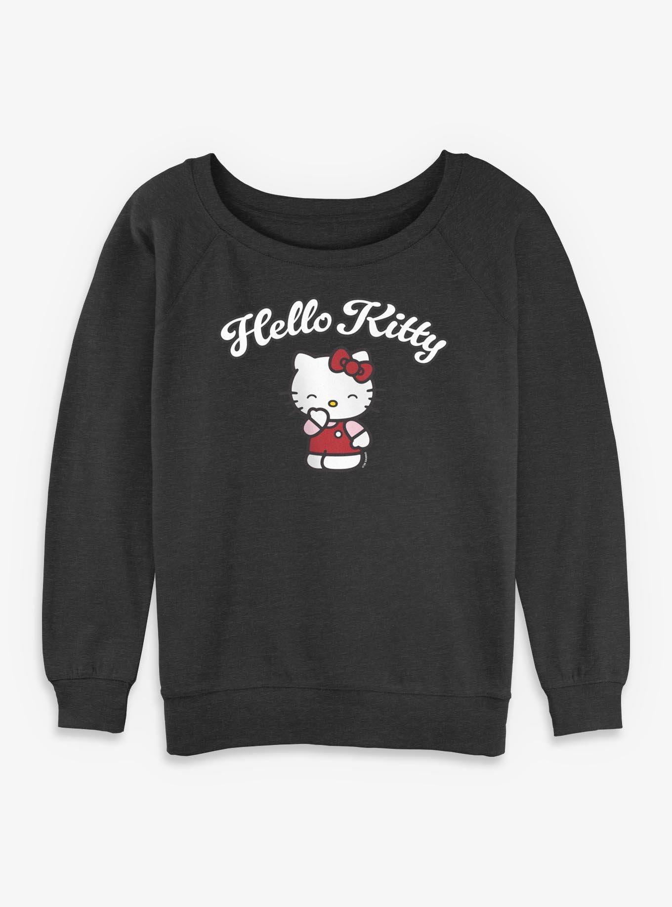 Sanrio Hello Kitty Laugh Kitty Womens Slouchy Sweatshirt, , hi-res