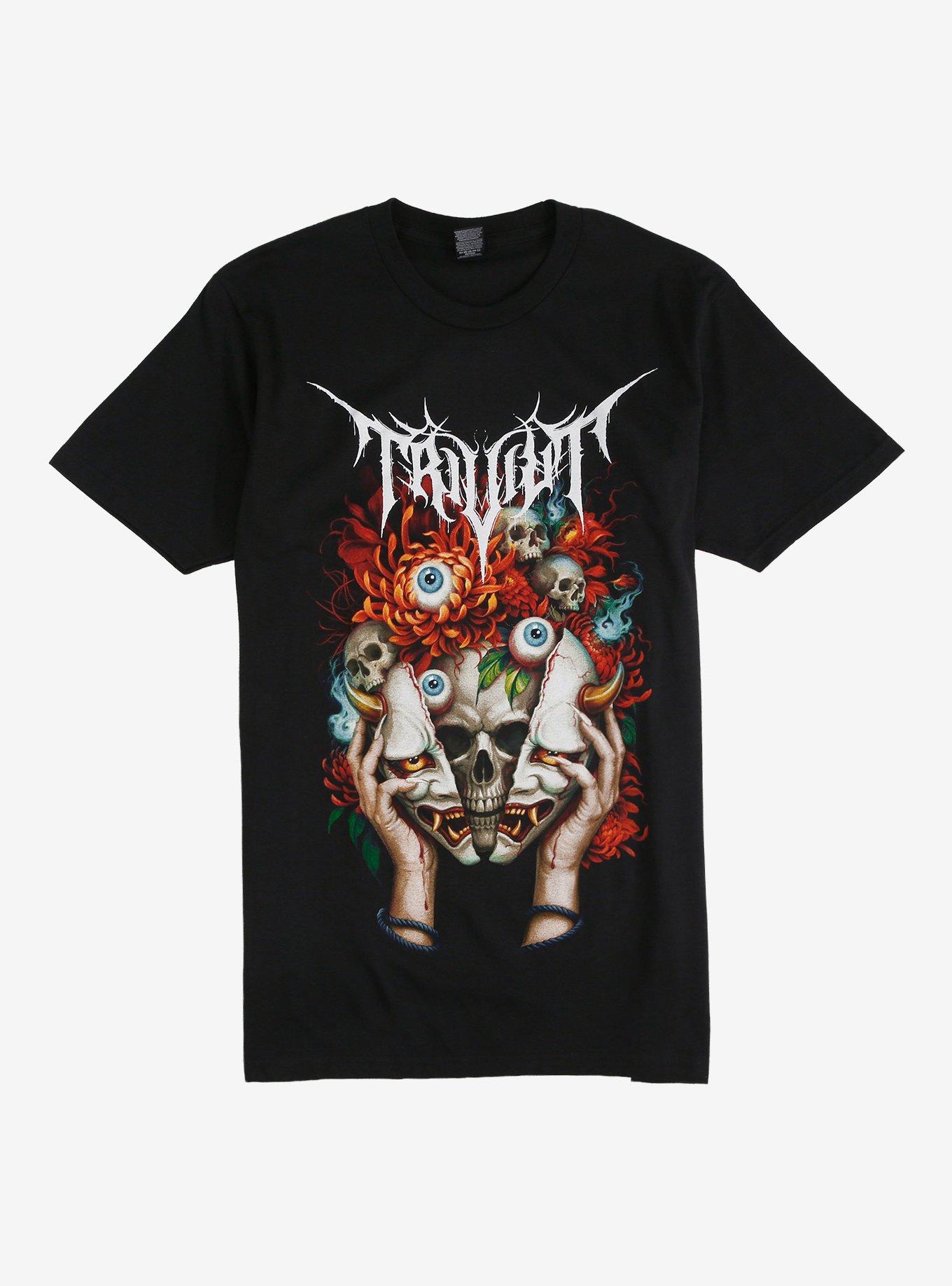 Trivium Eyeball Flower Mask T-Shirt