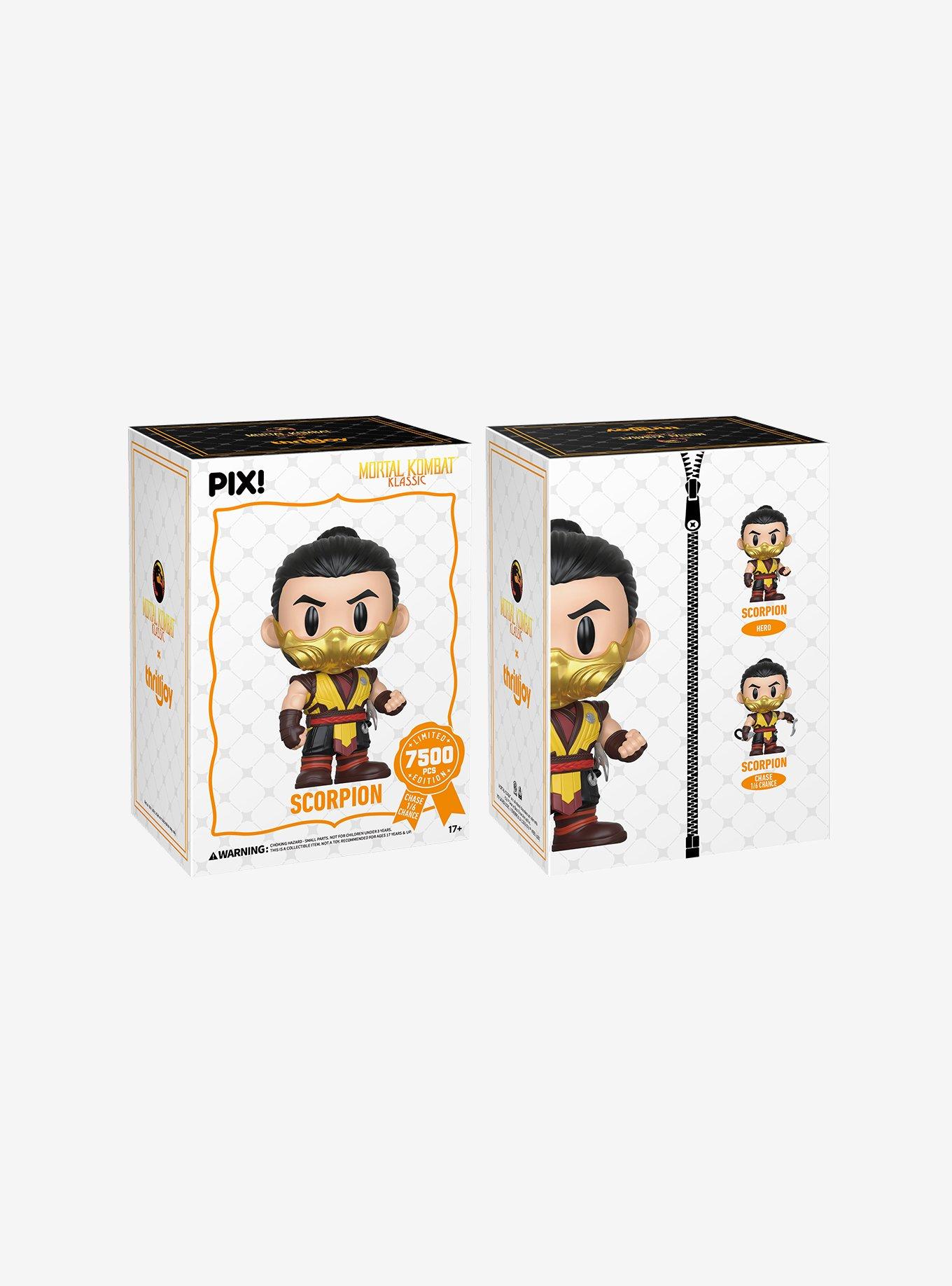 PORITIVE バンバンジョニー ソフビ MORTIPACK Thrilljoy Mortal Kombat Klassic Pix! Scorpion Vinyl Figure | BoxLunch