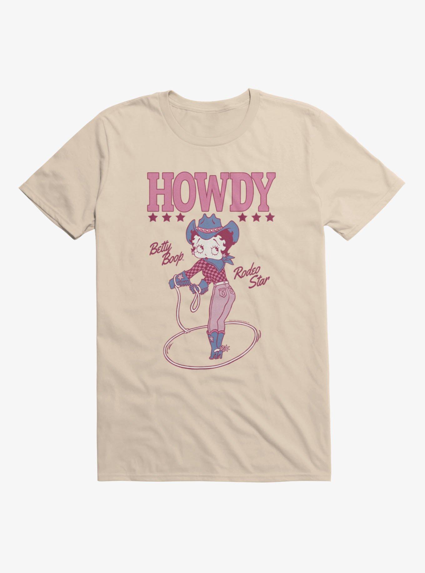 Betty Boop Howdy Rodeo Star Lasso T-Shirt, , hi-res