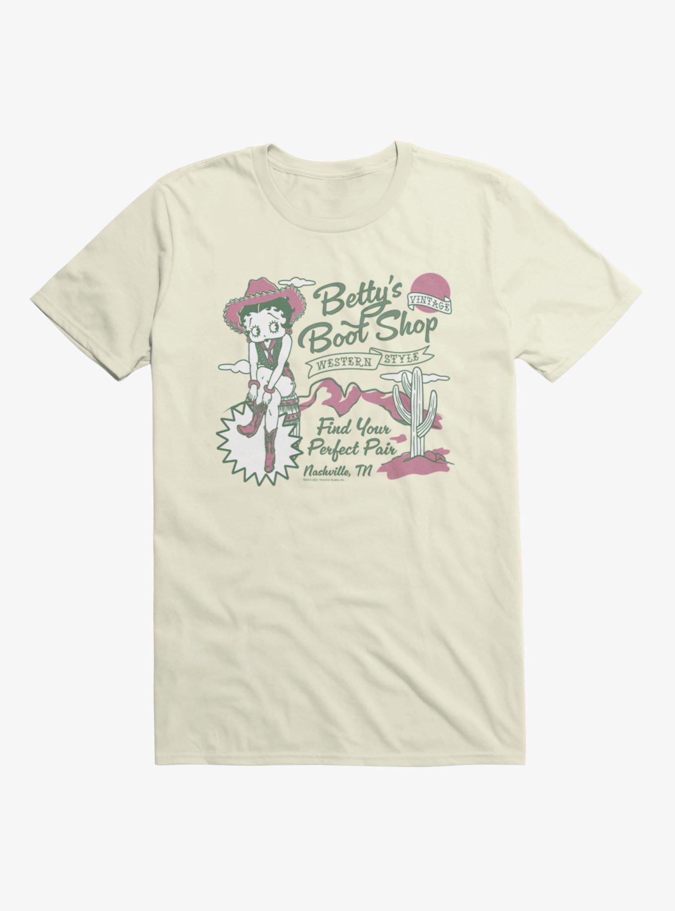 Betty Boop Boot Shop Perfect Pair In Nashville T-Shirt
