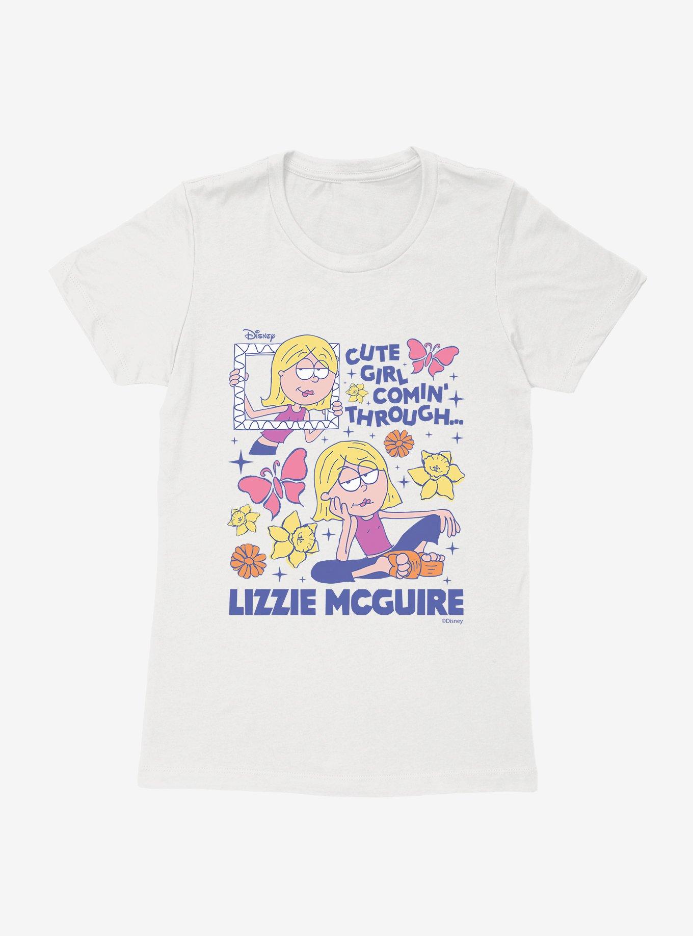 Disney Lizzie McGuire Cute Girl Coming Through Frame Womens T-Shirt, , hi-res