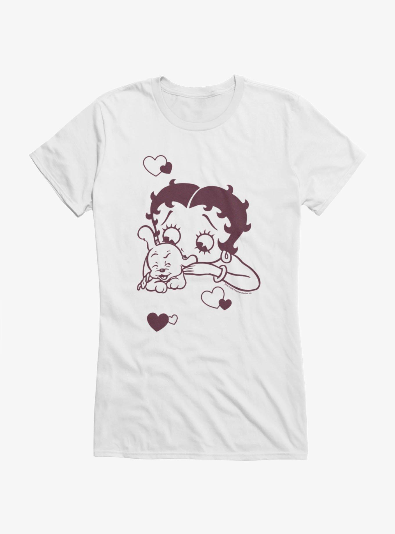 Betty Boop Doggie Smooches Girls T-Shirt, , hi-res