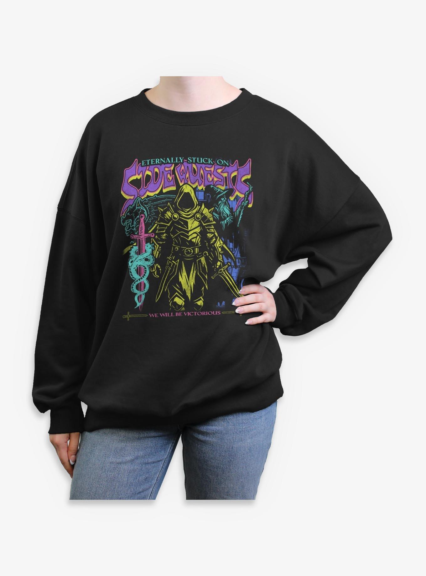 Eternally Stuck On Side Quests Womens Oversized Sweatshirt BoxLunch Exclusive