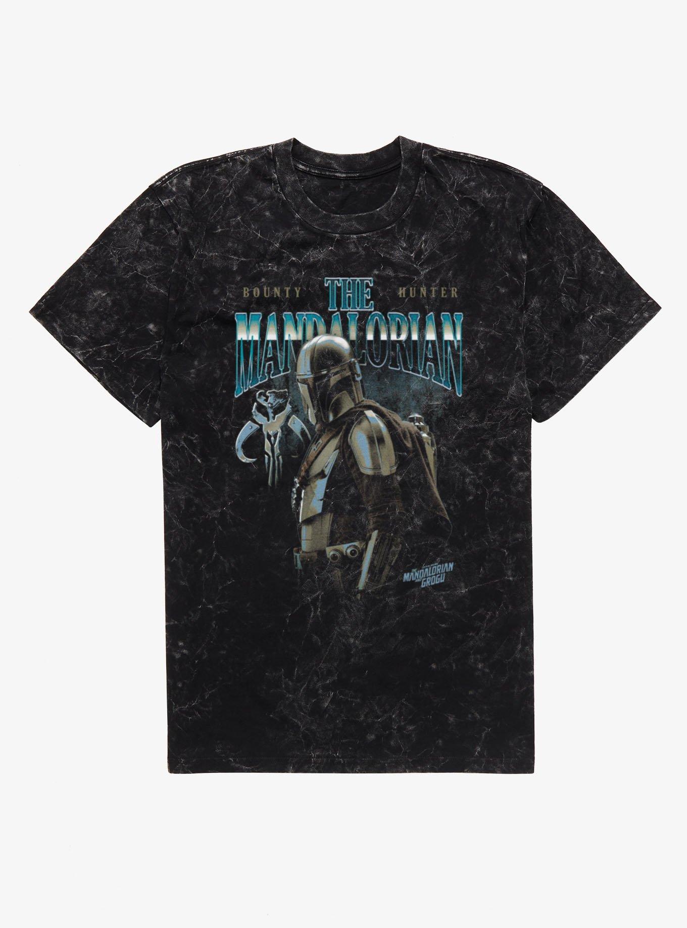Star Wars The Mandalorian And Grogu Movie Bounty Hunter Mineral Wash T-Shirt