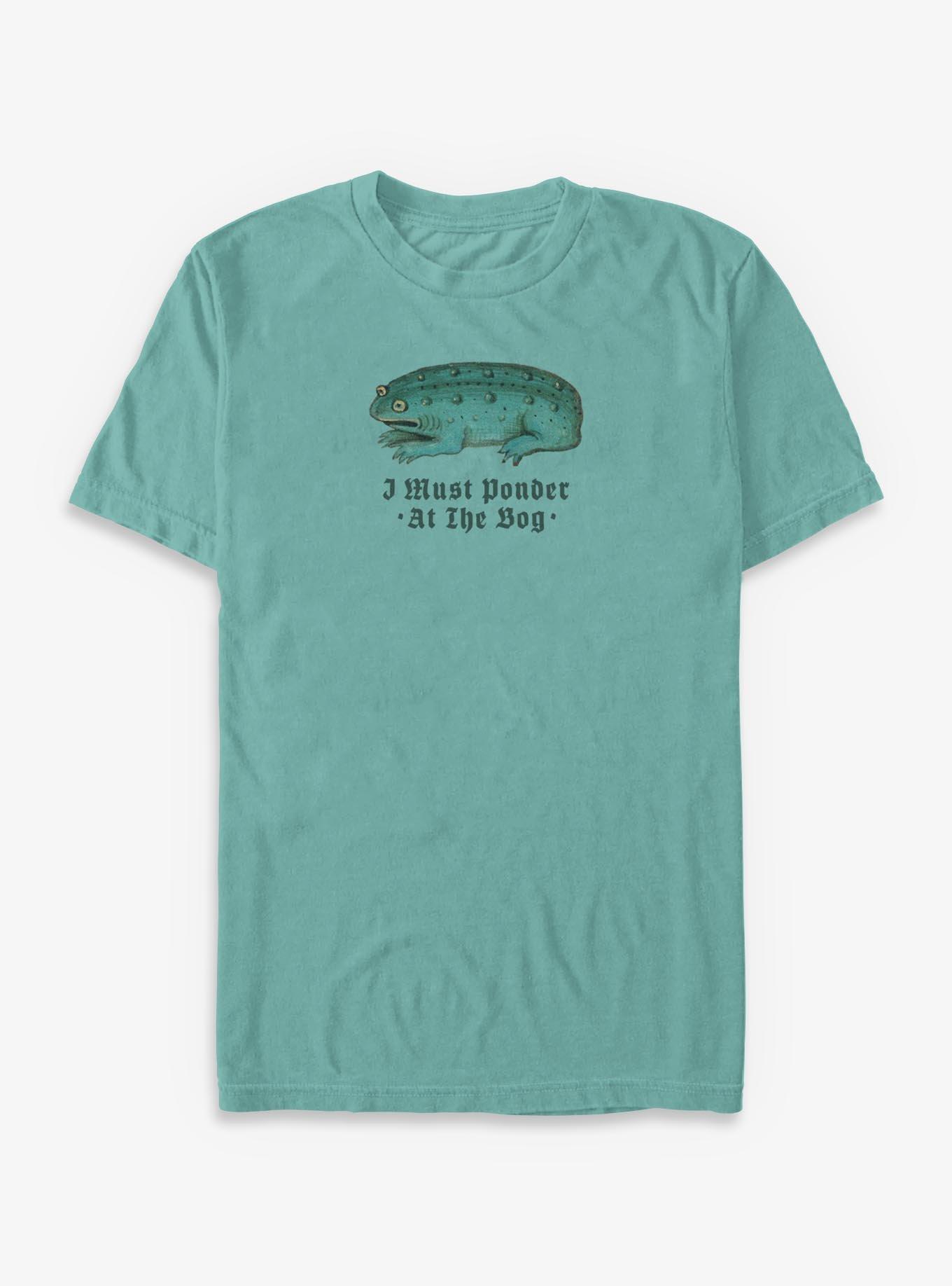 Frog Ponder At The Bog Garment Dye T-Shirt BoxLunch Exclusive, SEAFOAM, hi-res view 1