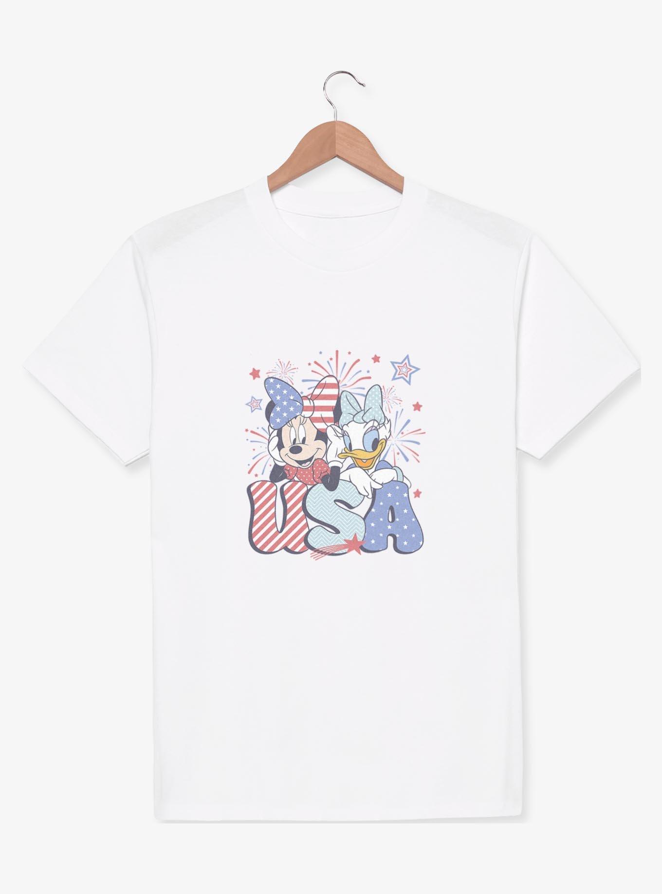 Disney Minnie Mouse & Daisy Duck USA Celebration Youth T-Shirt, WHITE, hi-res view 1
