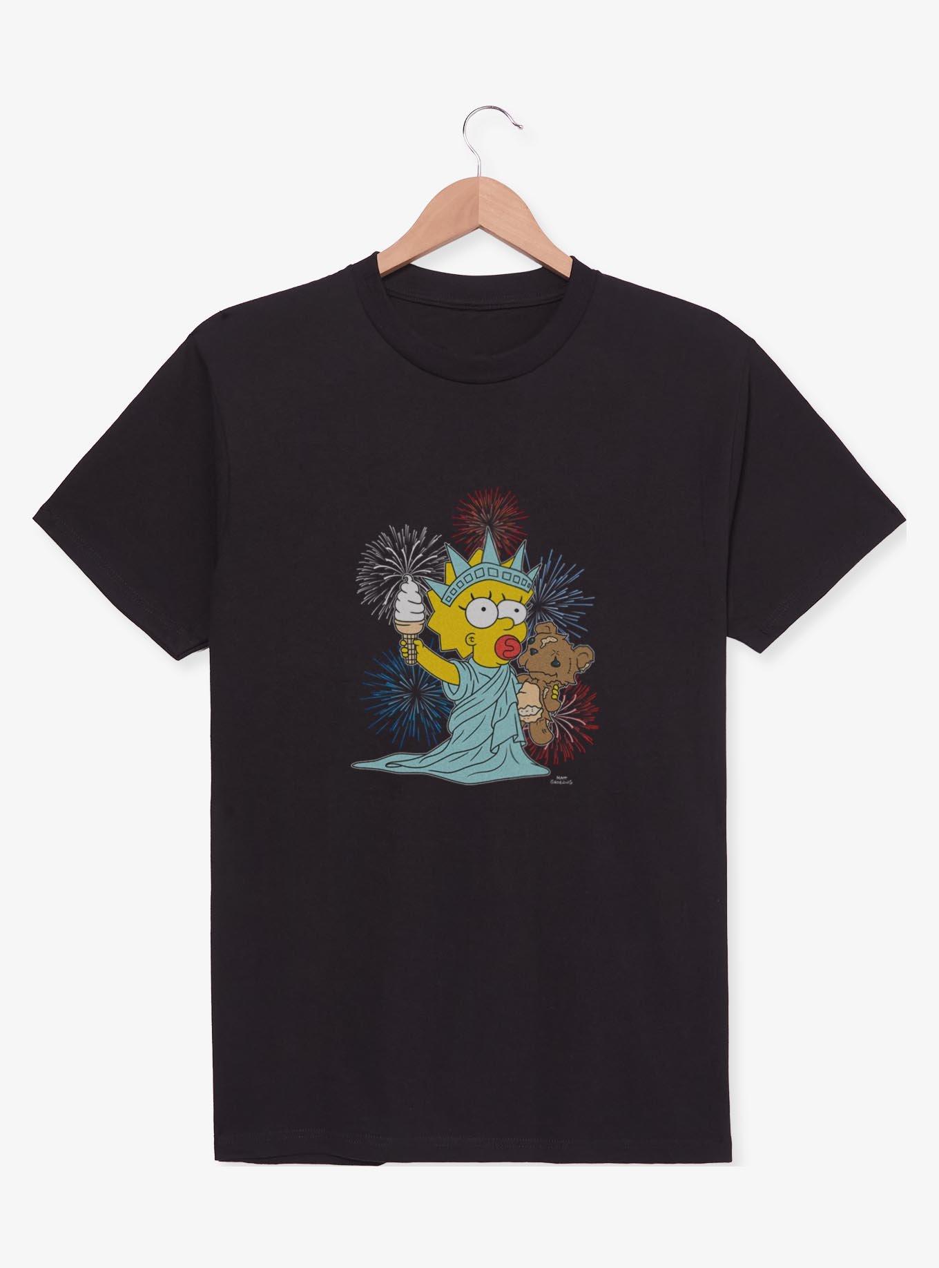 The Simpsons Fireworks Maggie Statue Of Liberty Youth T-Shirt, , hi-res