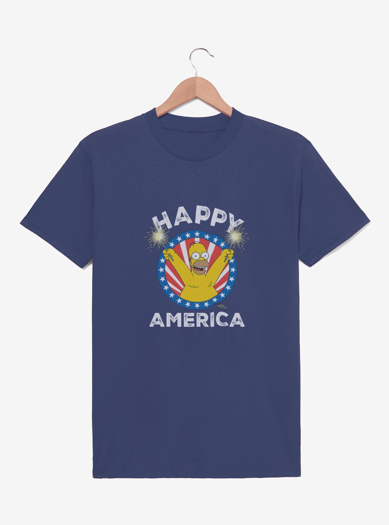 The Simpsons Happy America Homer Youth T-Shirt, , hi-res