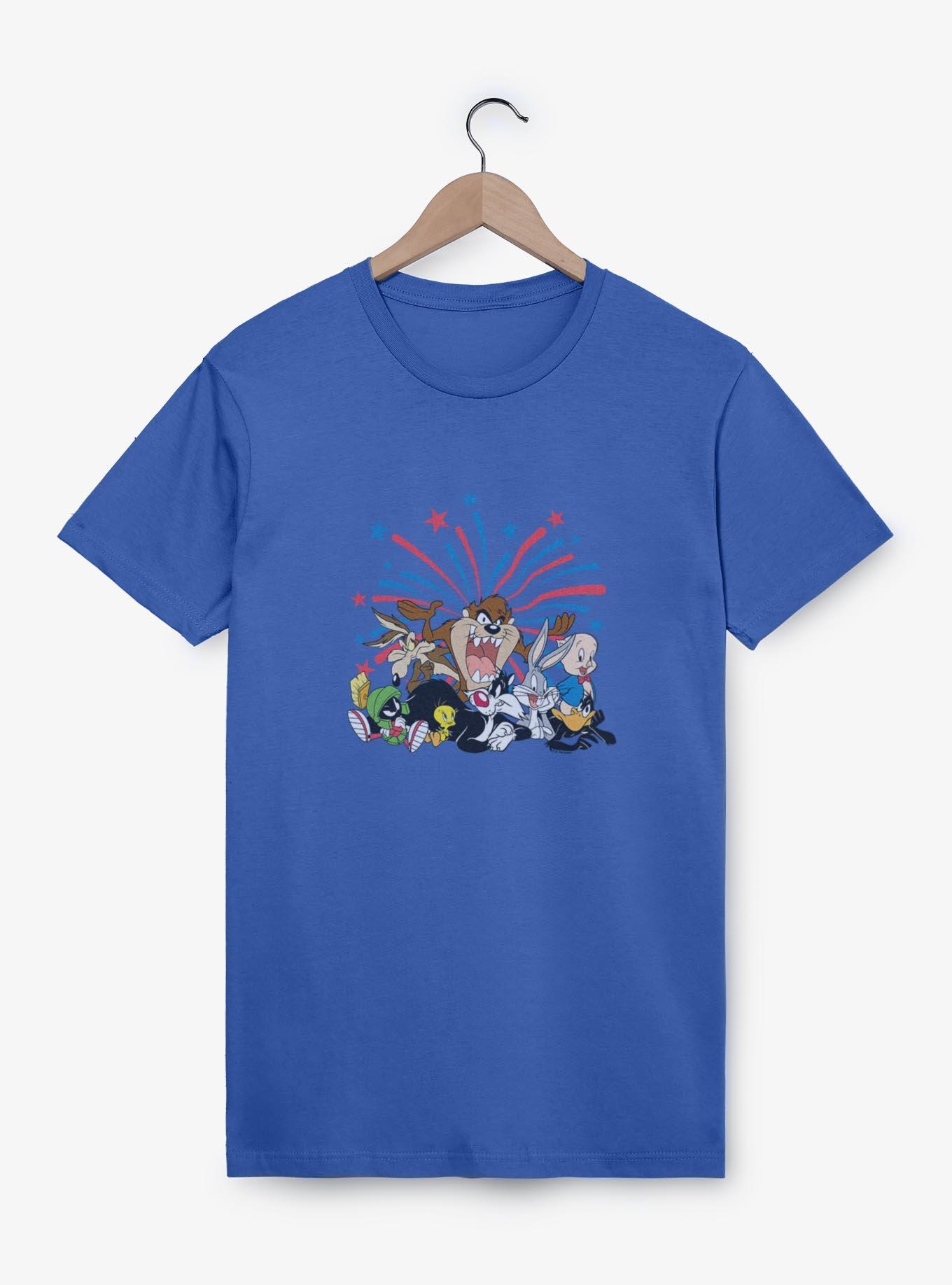 Looney Tunes Group Fireworks Youth T-Shirt, , hi-res