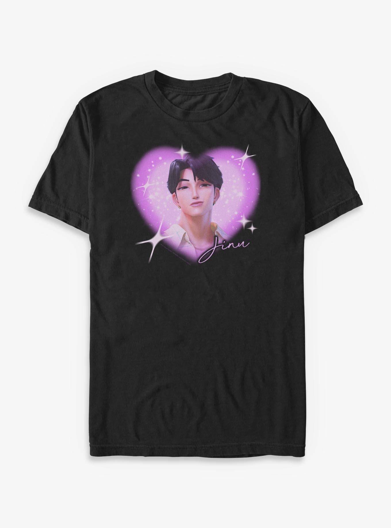 KPop Demon Hunters Saja Boys Jinu Heart Big & Tall T-Shirt, , hi-res