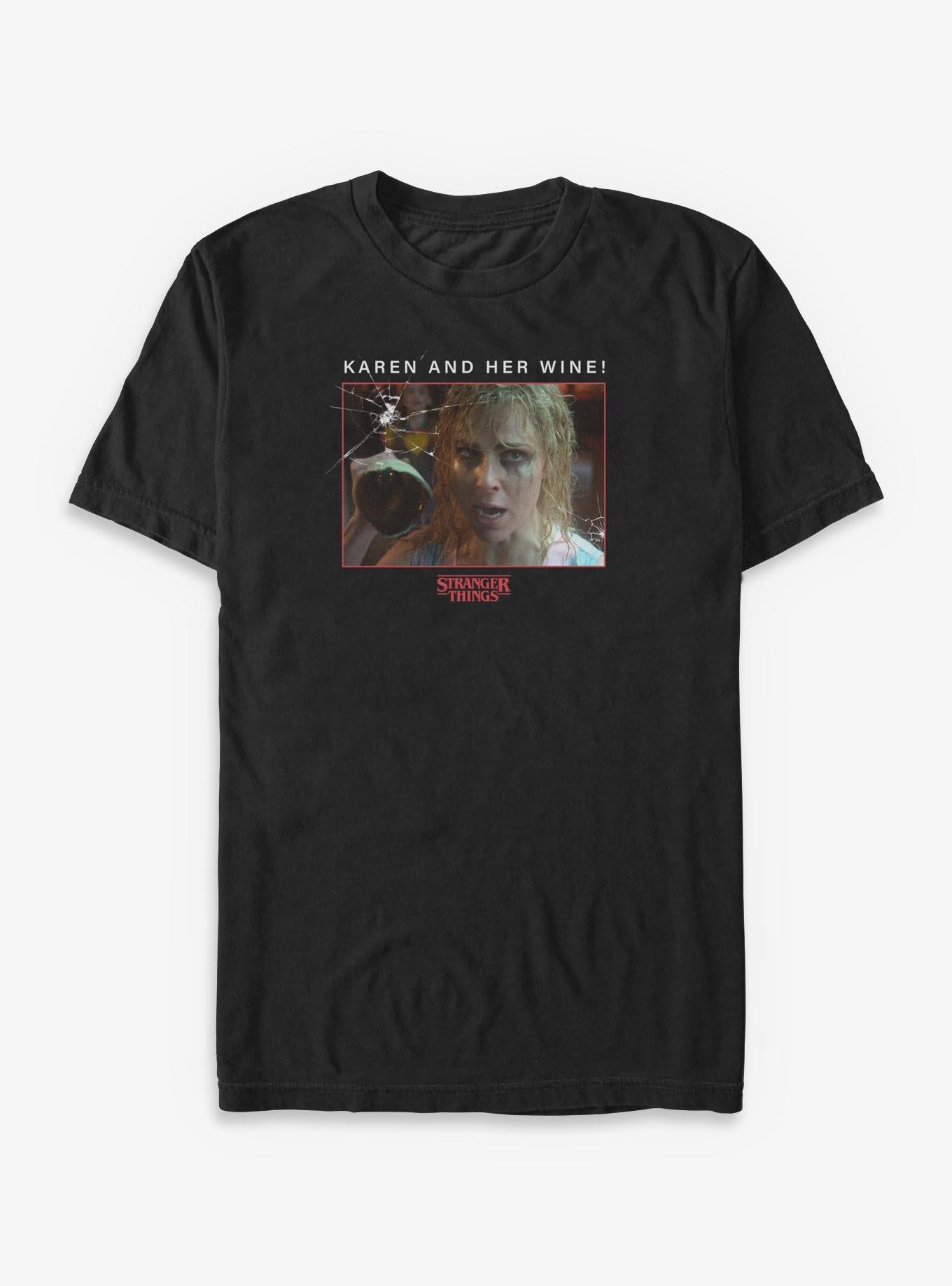 Stranger Things 5 Karen And Her Wine Big & Tall T-Shirt, , hi-res